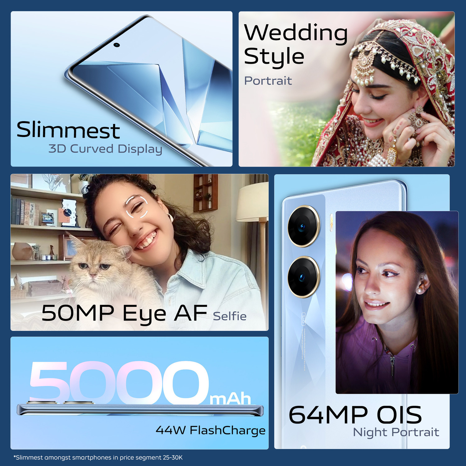 Image of vivo V29e 5G (Artistic Blue, 128 GB)