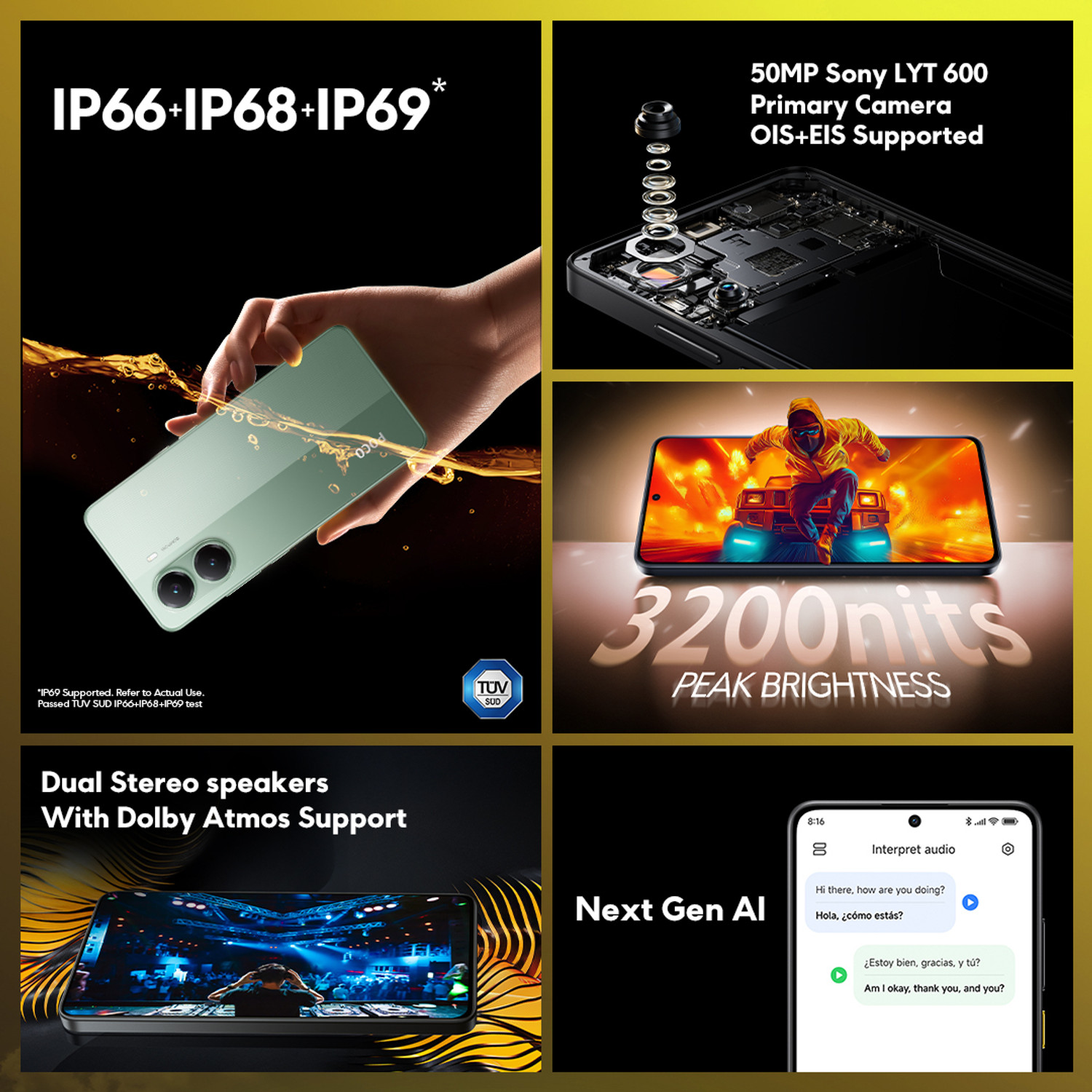 Image of POCO X7 Pro 5G (Nebula Green, 256 GB)