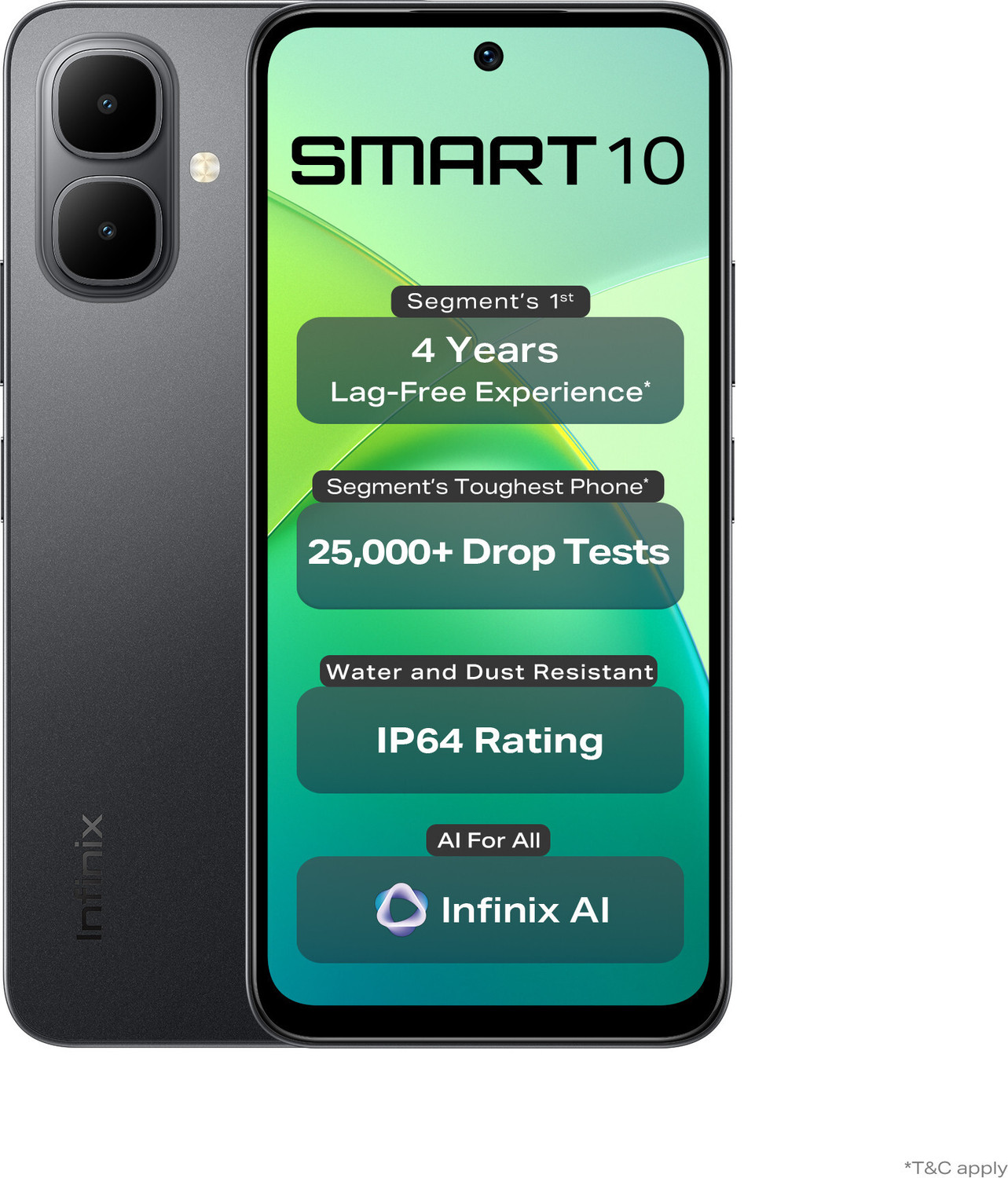 Image of Infinix SMART 10 (Sleek Black, 64 GB)