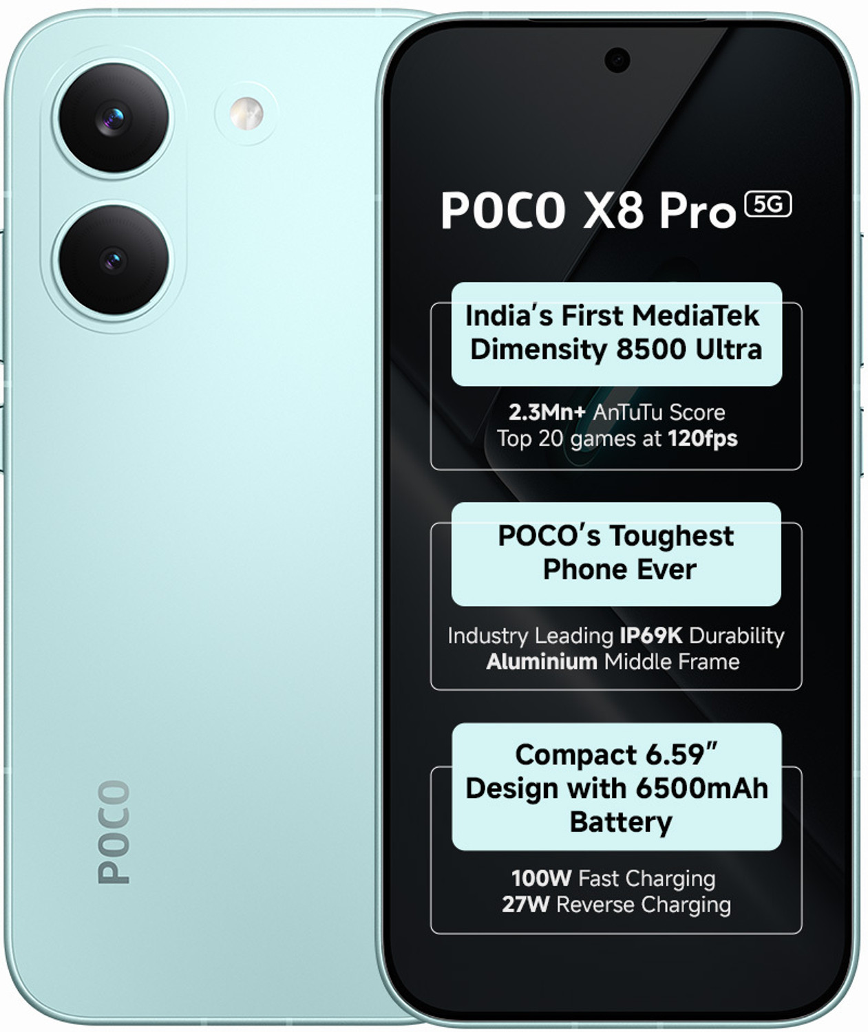 Image of POCO X8 Pro (Green, 256 GB)