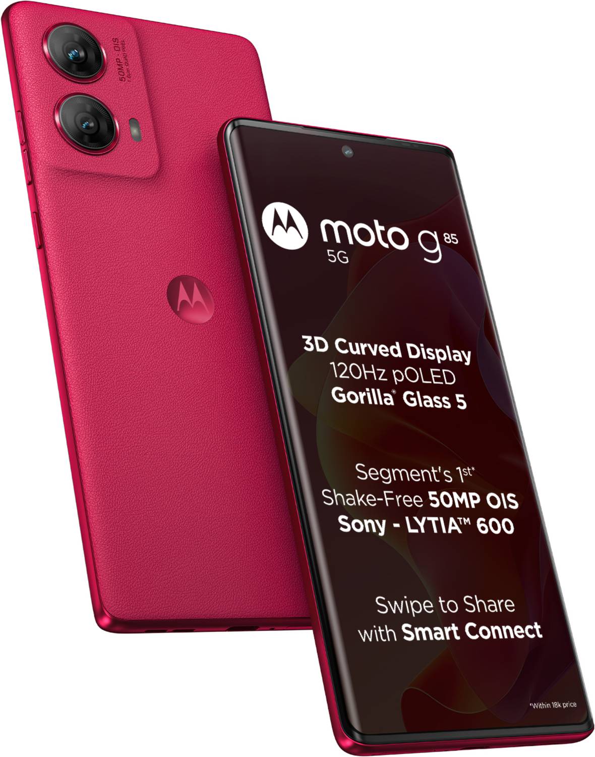MOTOROLA G85 5G (Viva Magenta, 256 GB) (12 GB RAM)