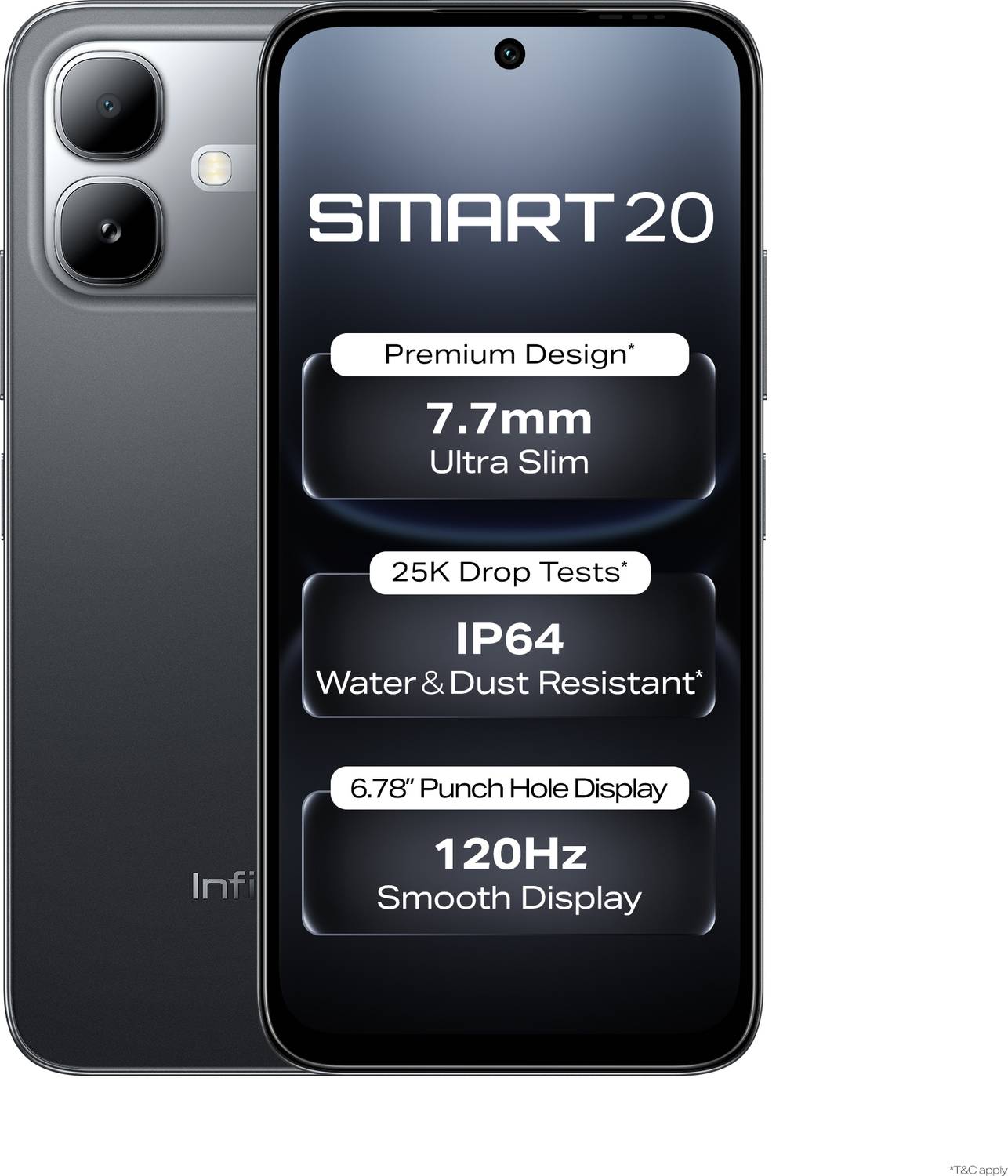 Infinix SMART 20 (Shadow Black, 64 GB)