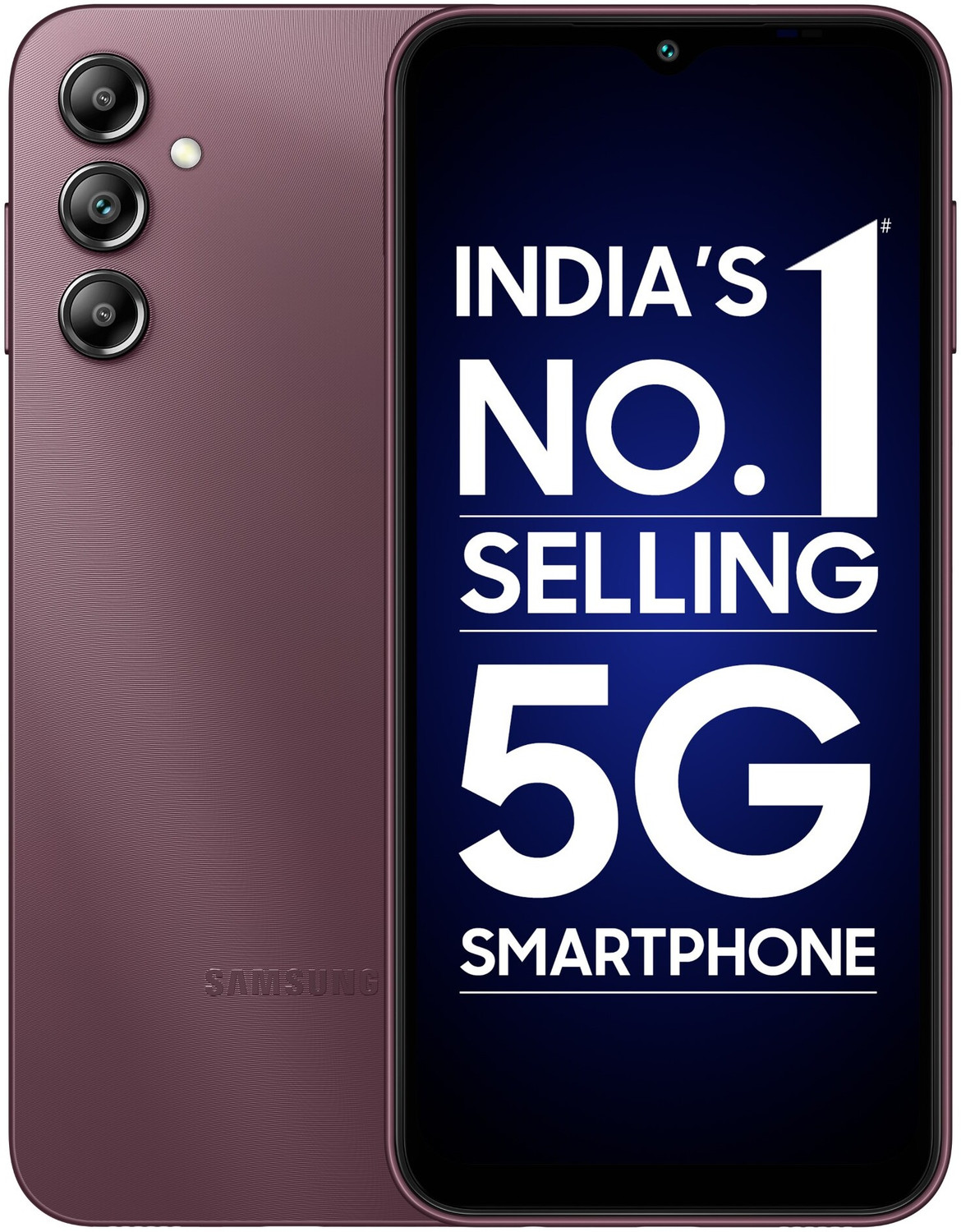 Image of Samsung Galaxy A14 5G (Dark Red, 128 GB)