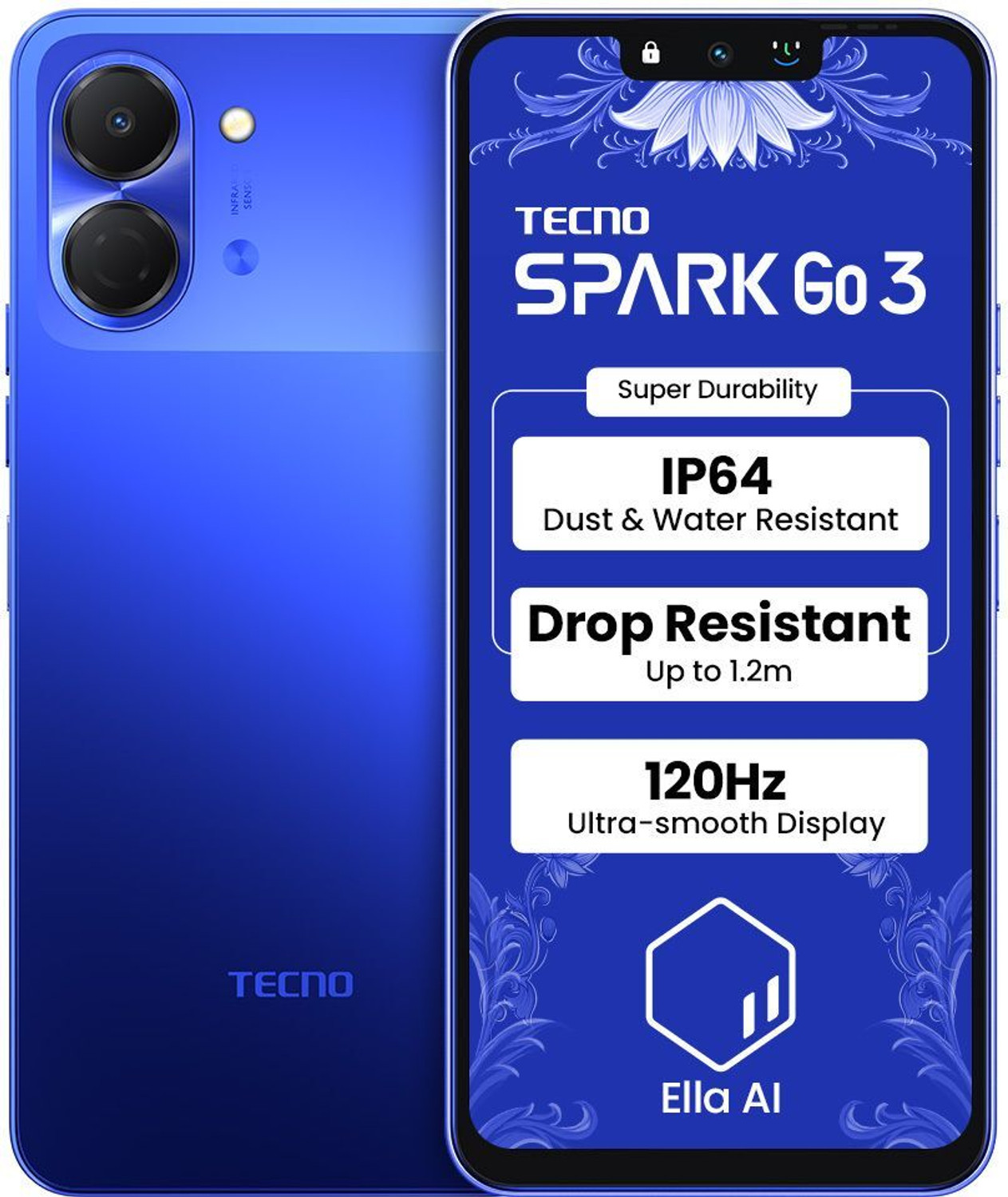 Image of Tecno Spark Go 3 (Galaxy Blue, 64 GB)