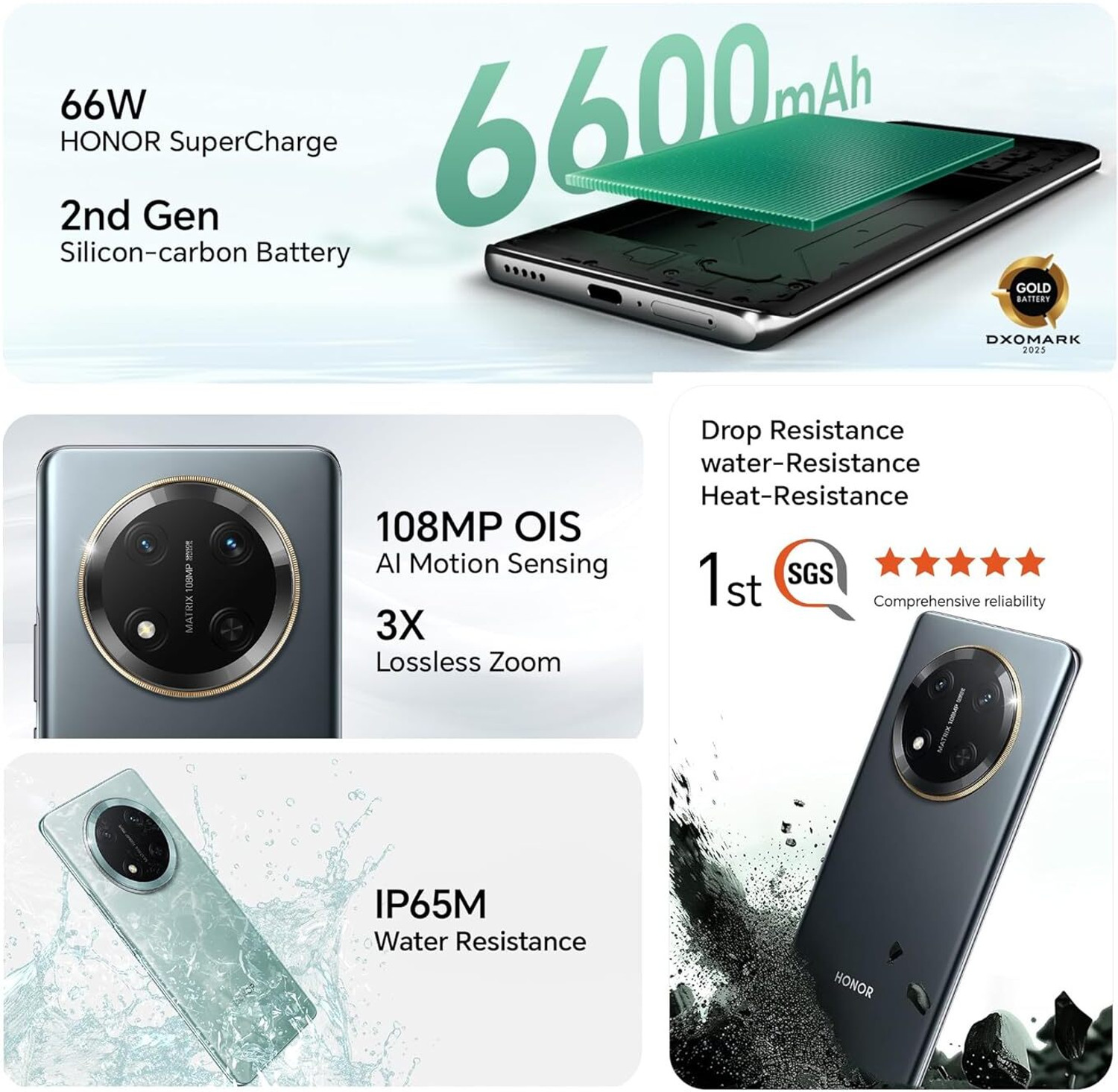 Image of Honor X9c 5G (Titanium Black, 256 GB)