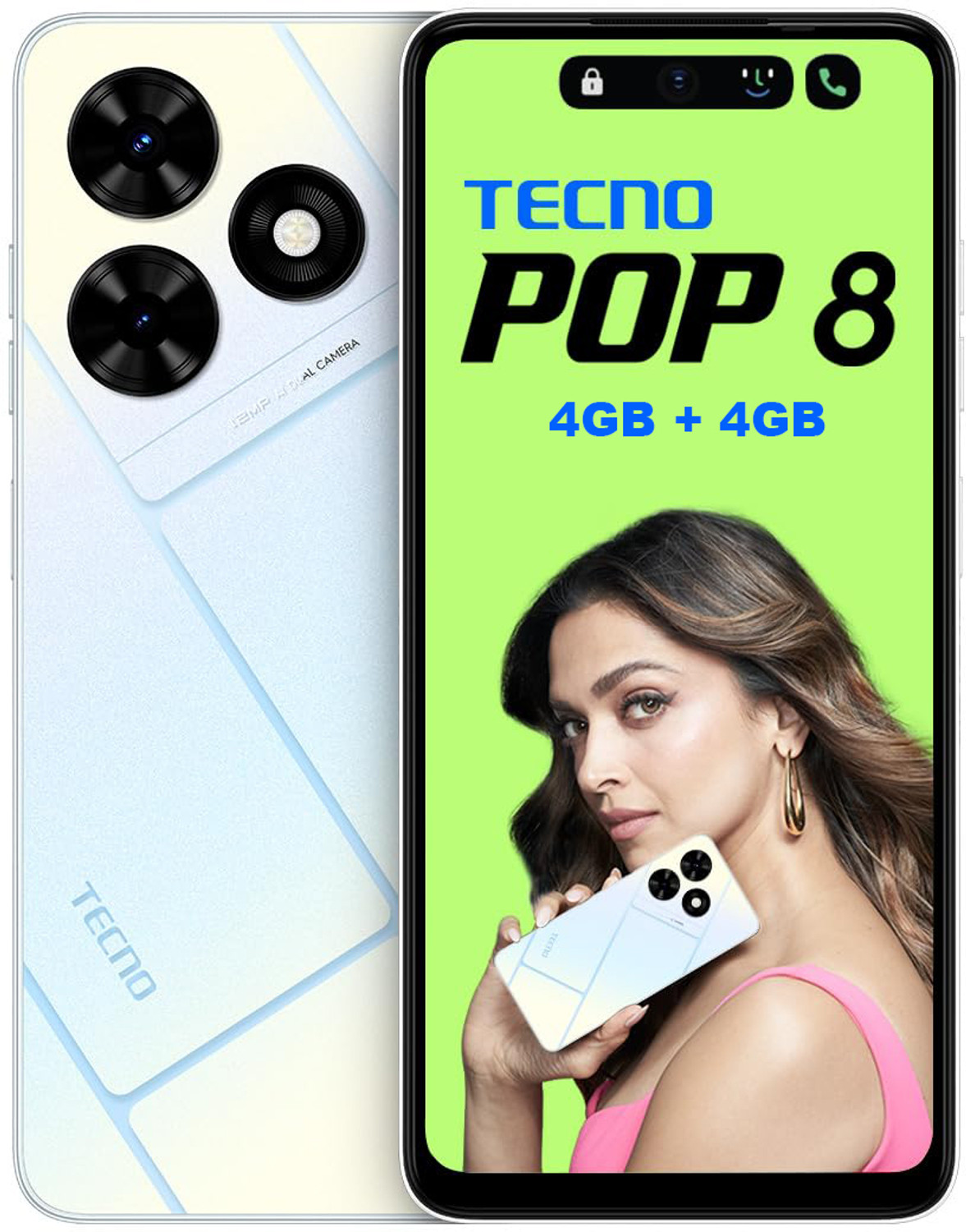 Image of Tecno POP 8 (Mystery White, 64 GB)