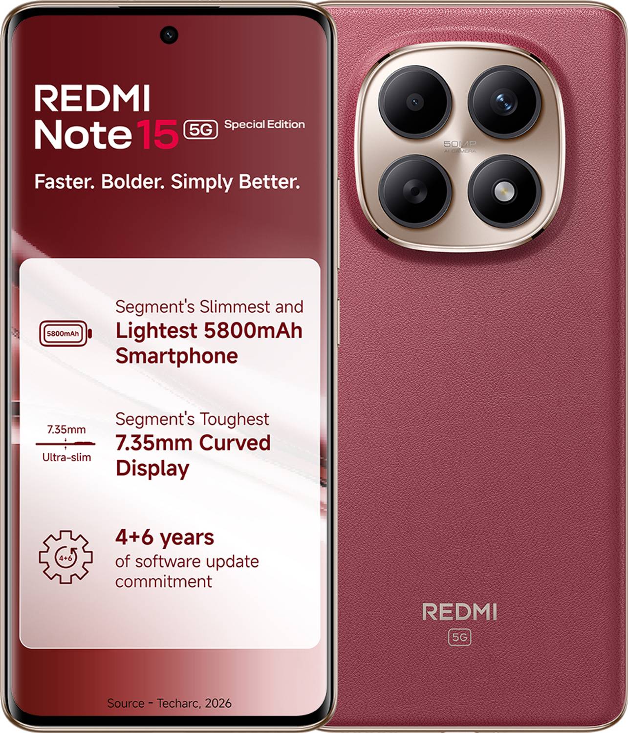 Redmi Note 15 SE 5G 128GB Crimson Reserve - Image 1
