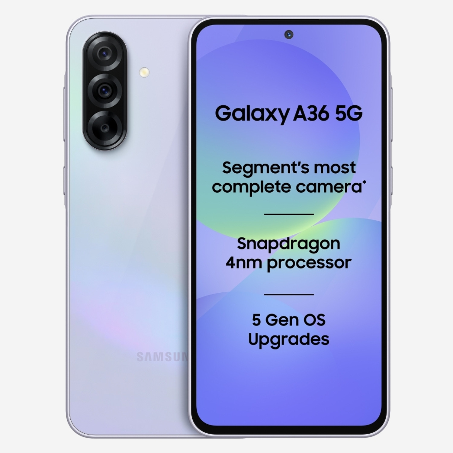 Samsung Galaxy A36 5G (Awesome Lavender, 128 GB)