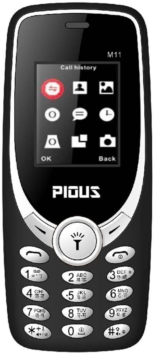 Pious M11 Hand Mobile Phone 1.8in Display With 3000 mAh Big Batte