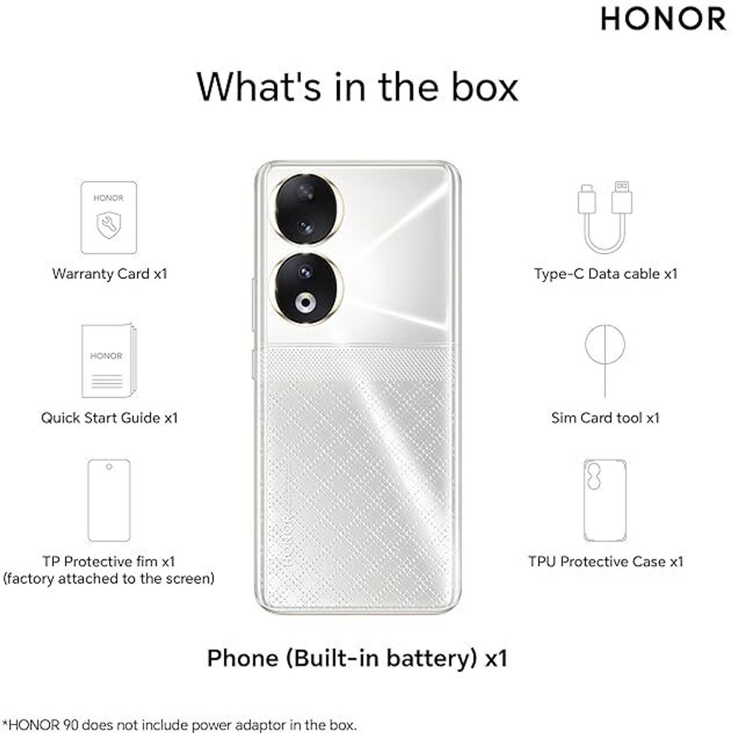 Image of Honor 90 5G (Diamond Silver, 256 GB)