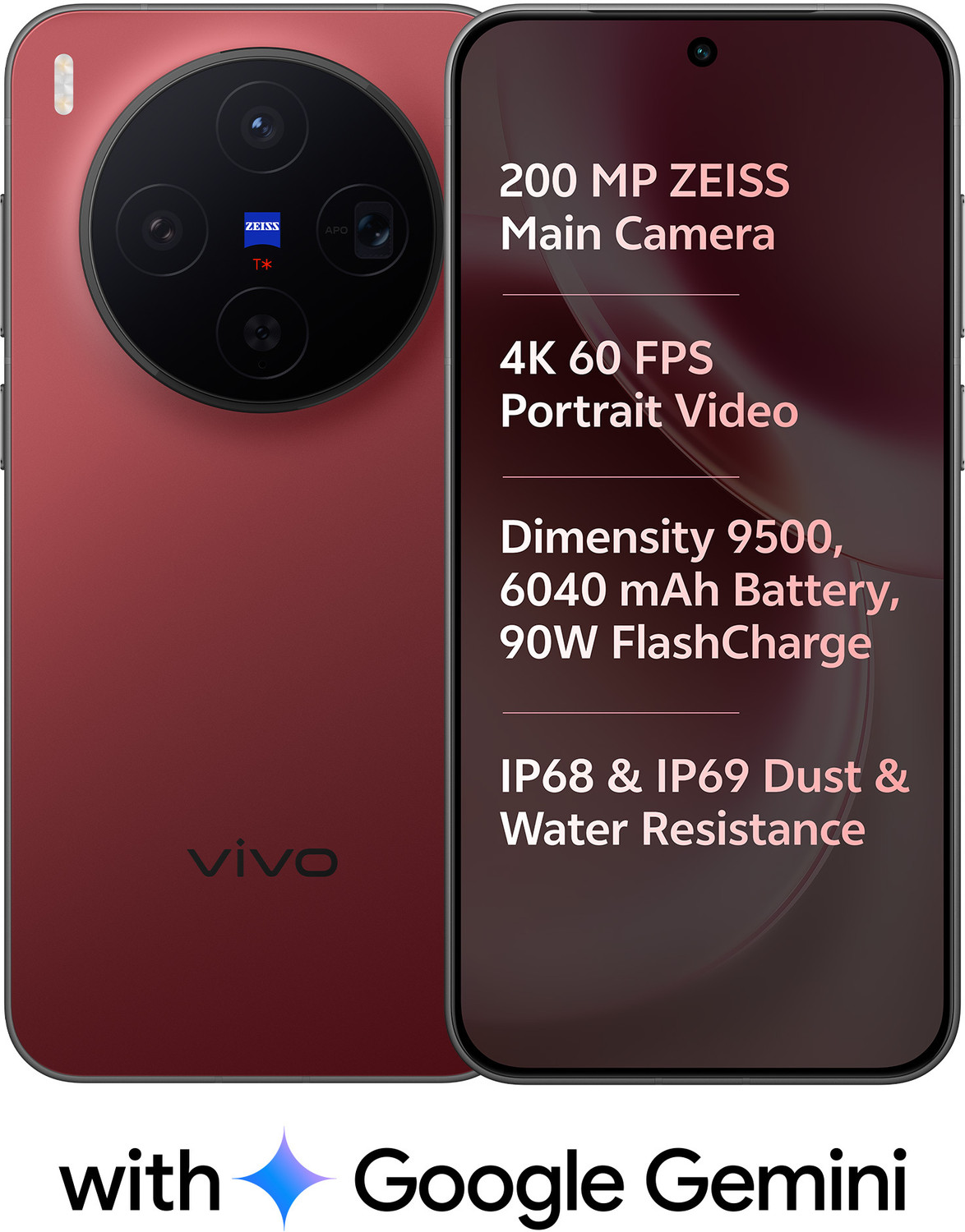 Image of vivo X300 (Summit Red, 256 GB)