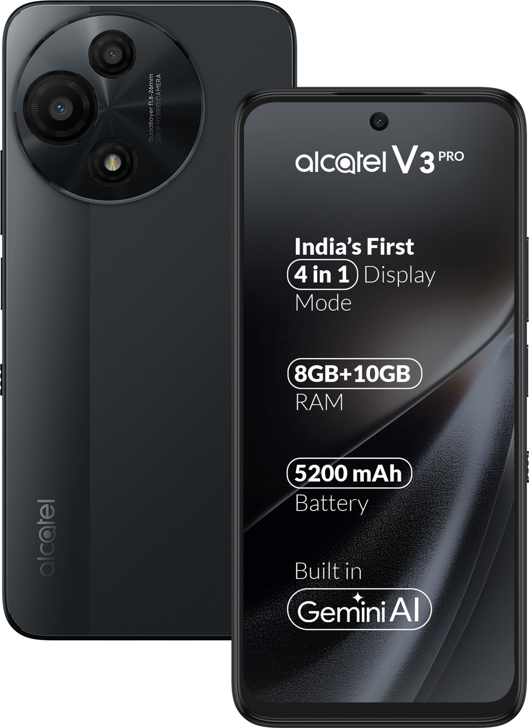 Image of Alcatel V3 Pro 5G (Metallic Grey, 256 GB)