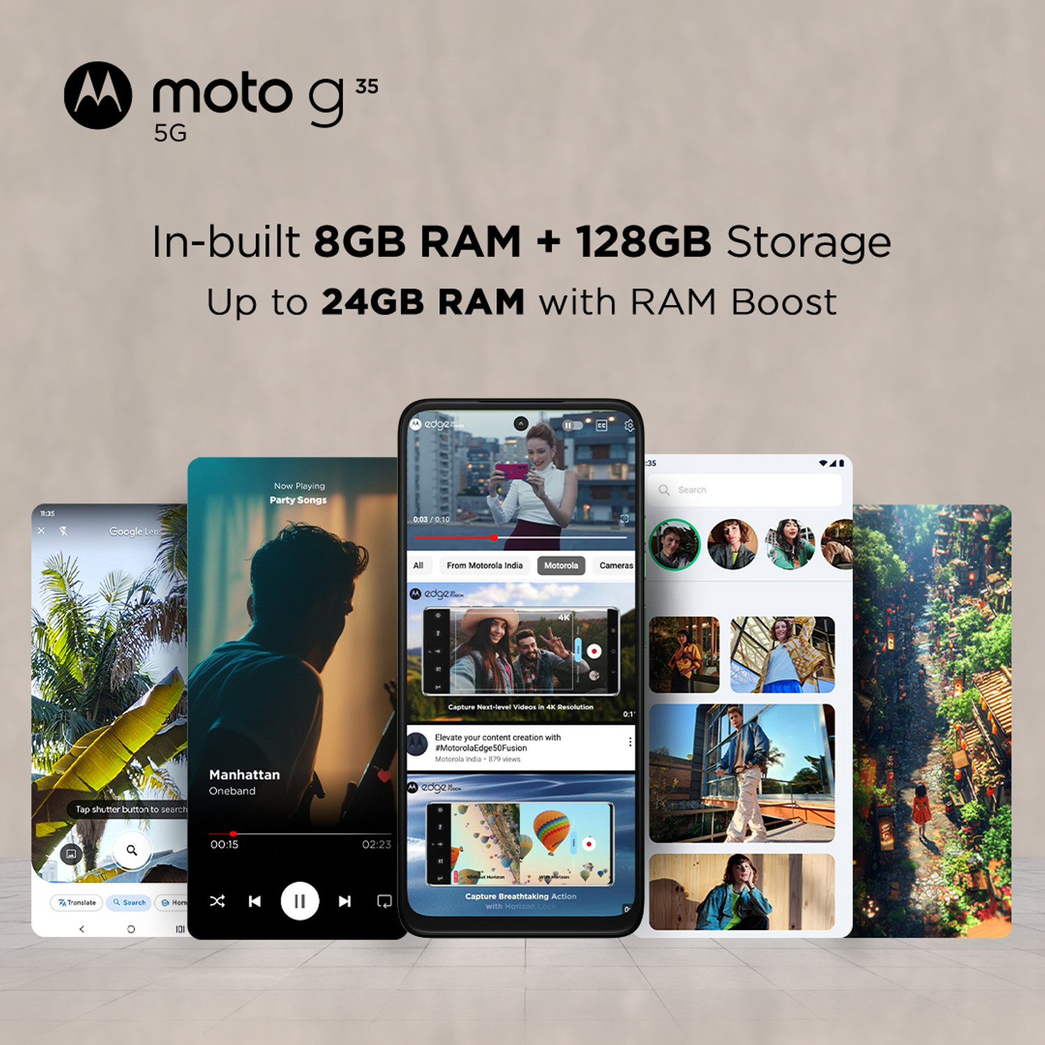 Image of MOTOROLA g35 5G (Guava Red, 128 GB)