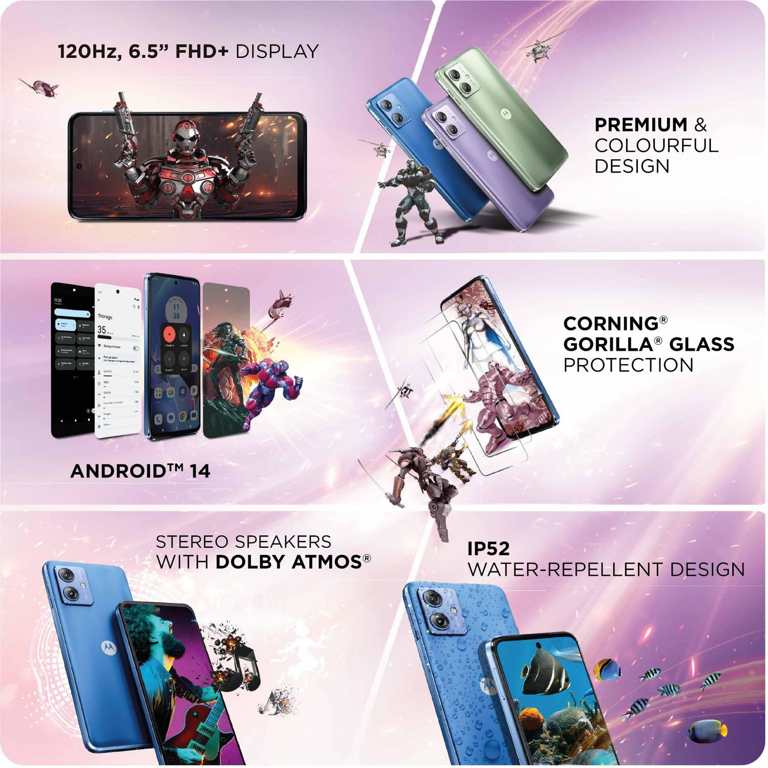 MOTOROLA g64 5G (256 GB Storage, 12 GB RAM) Online at Best Price