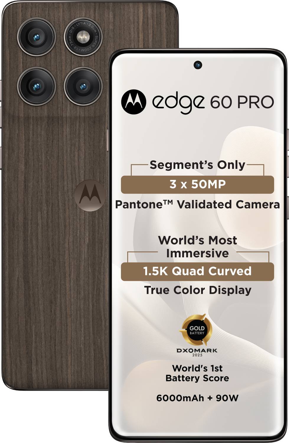 Motorola Edge 60 Pro 256GB Pantone Walnut - Image 3
