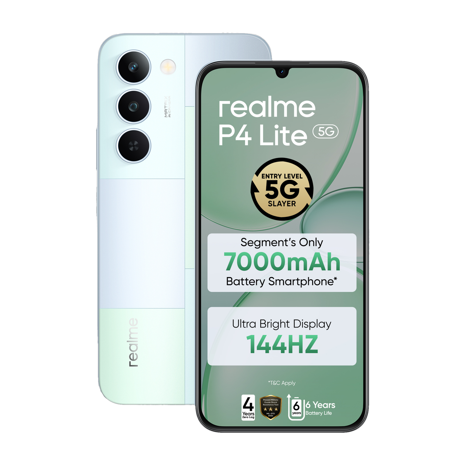 realme P4 Lite 5G 64GB Mosaic Green - Image 1