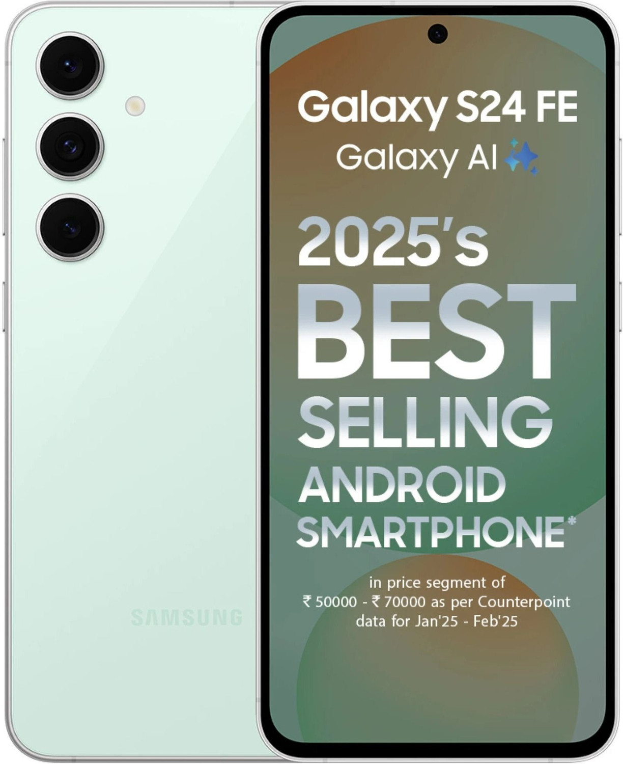 Image of Samsung Galaxy S24 FE 5G (Mint, 128 GB)