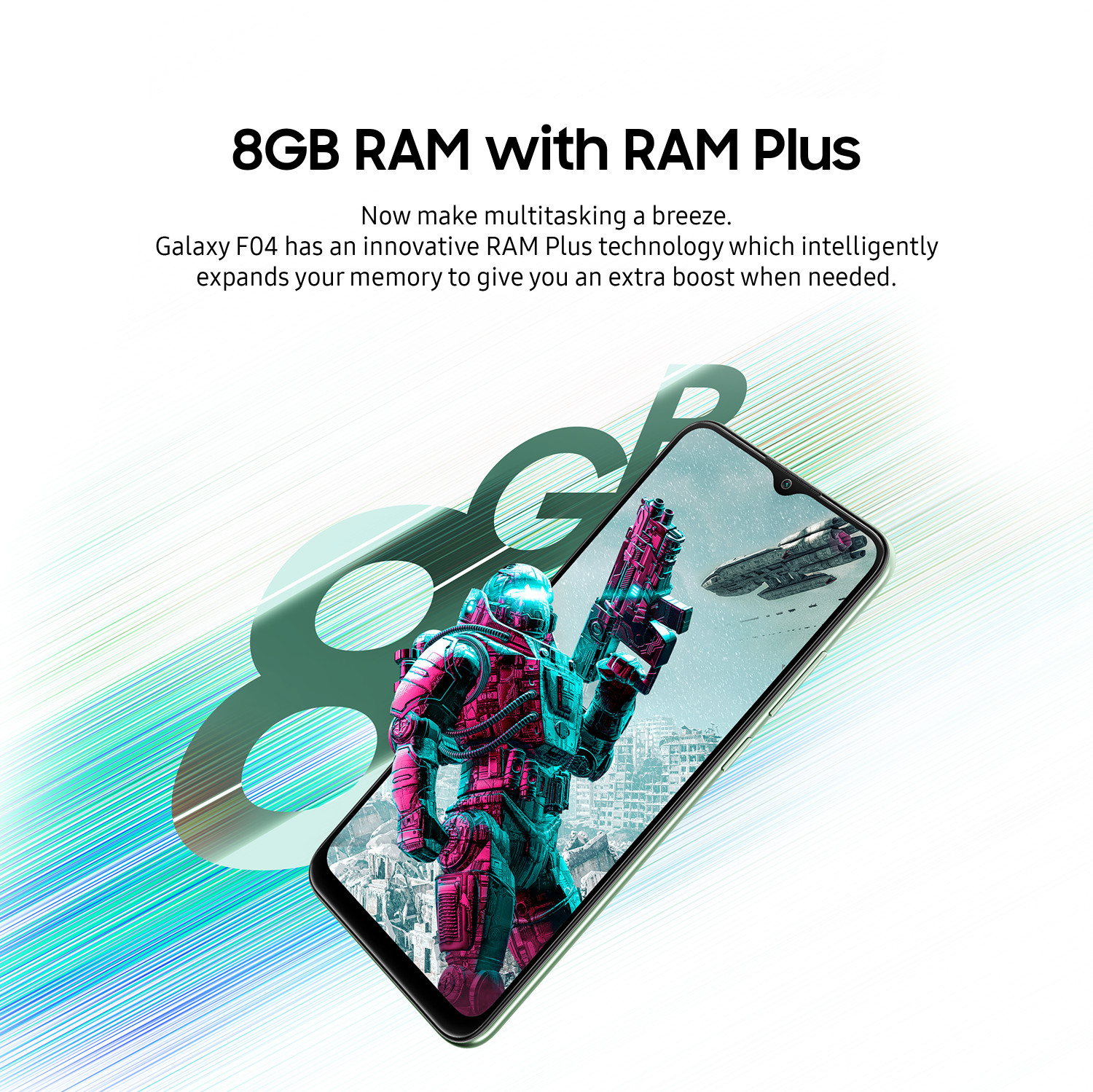 Image of Samsung Galaxy F04 (Jade Purple, 64 GB)