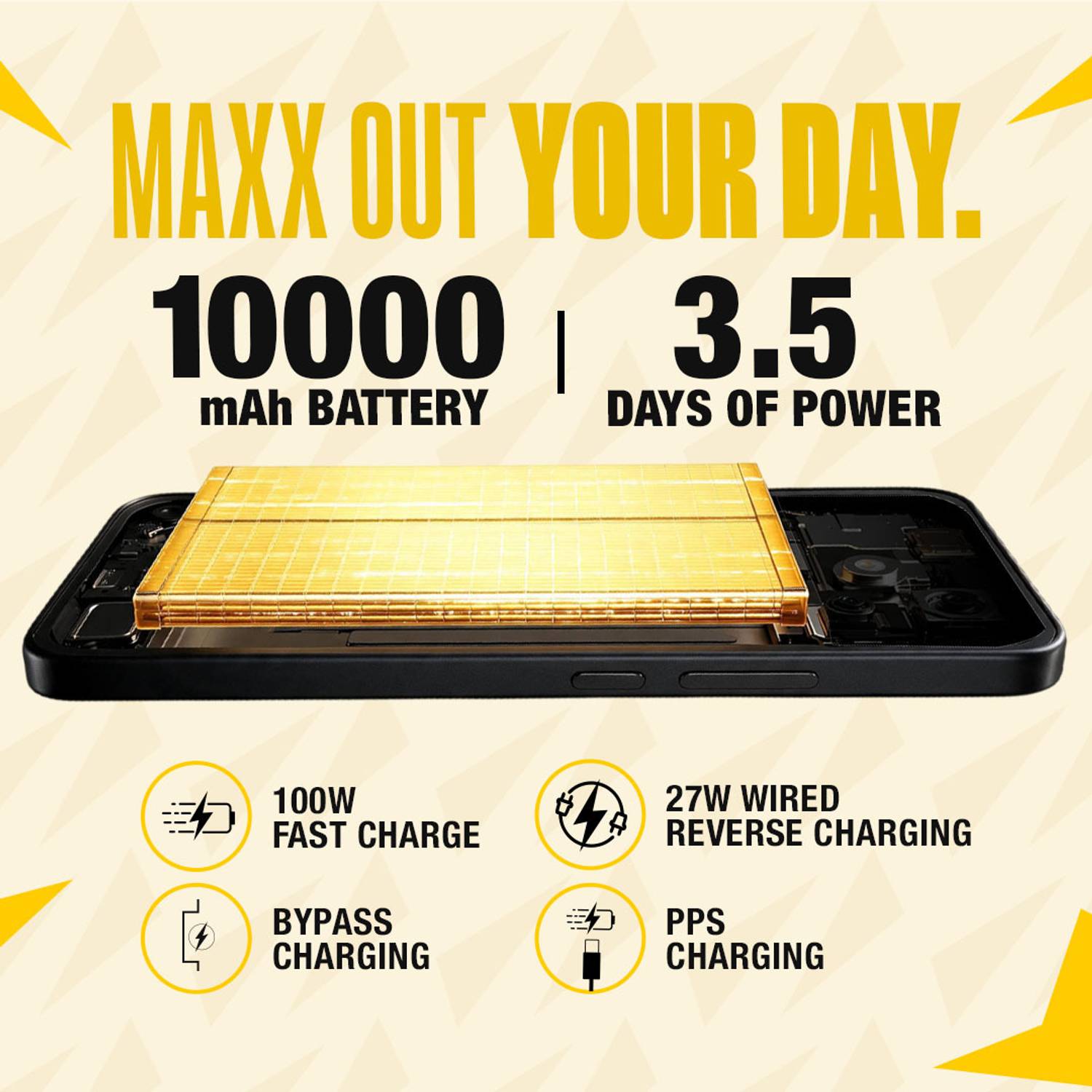 POCO X8 Power 128GB Yellow - Image 4