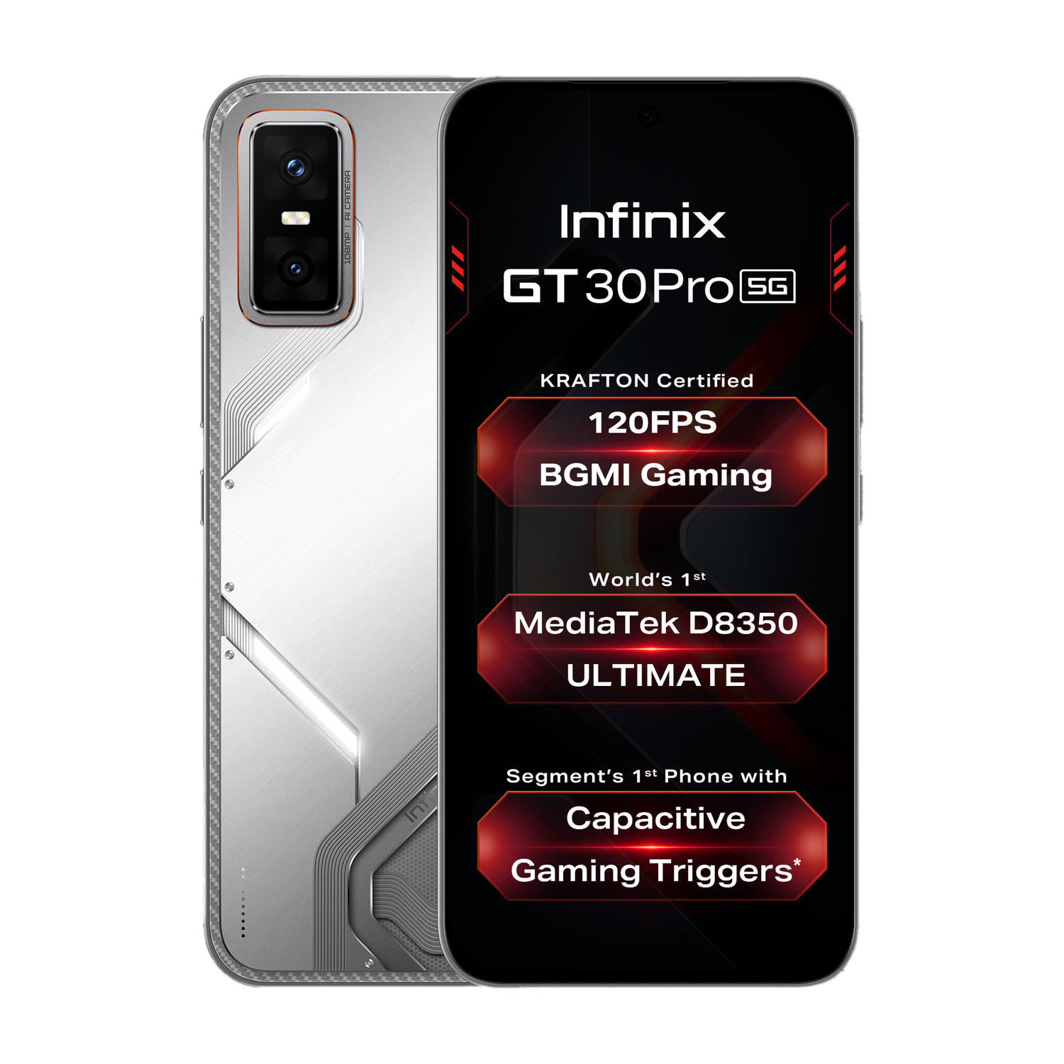 Infinix GT 30 Pro 5G+ 256GB Blade White - Image 1