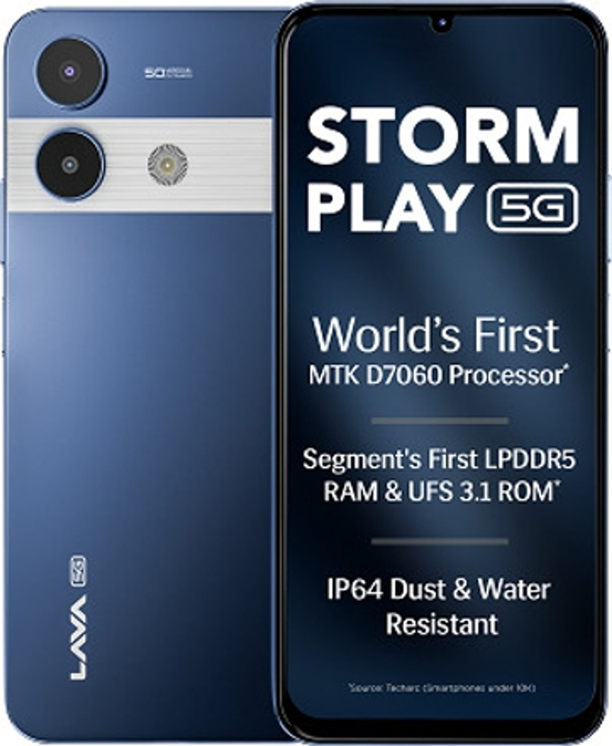 Image of LAVA Storm Play 5G (Frosty Blue, 256 GB)