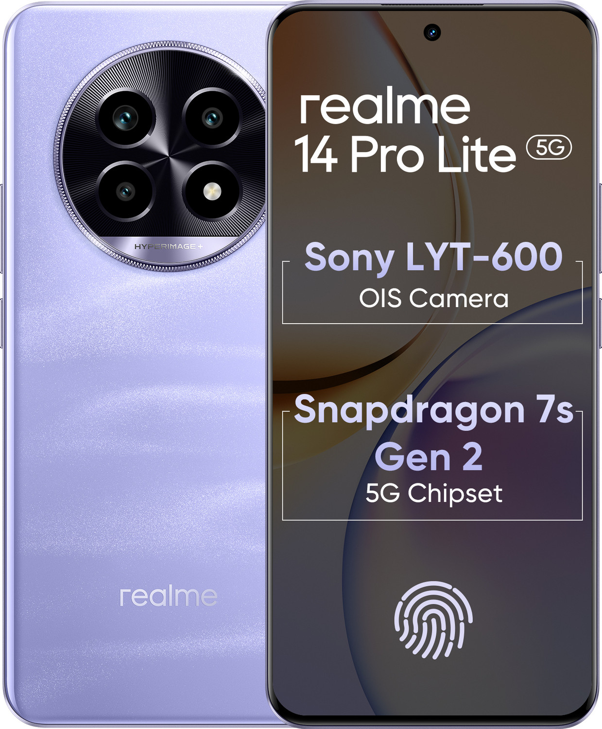 Image of realme 14 Pro Lite 5G (Glass Purple, 256 GB)
