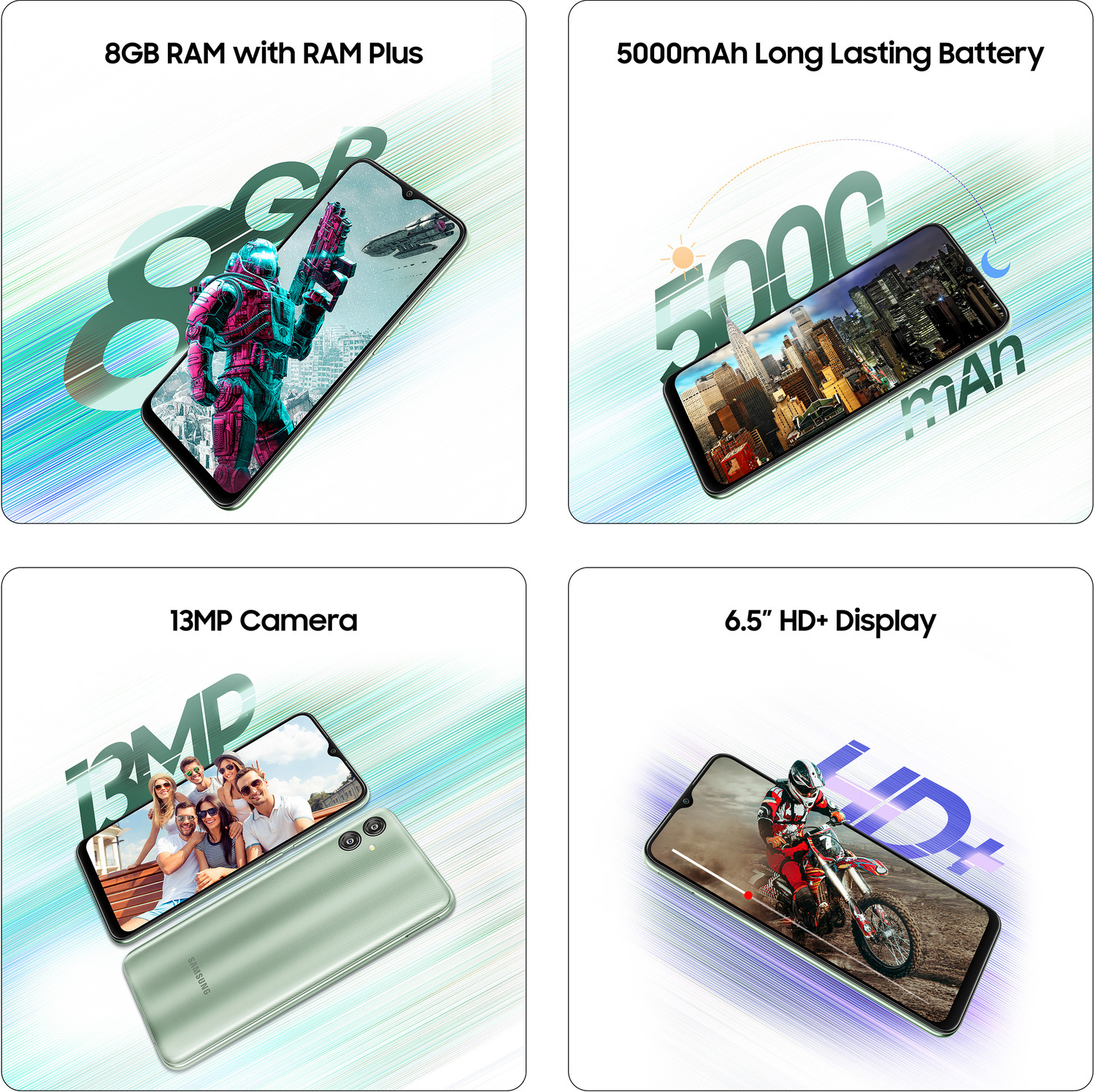 Image of Samsung Galaxy F04 (Jade Purple, 64 GB)