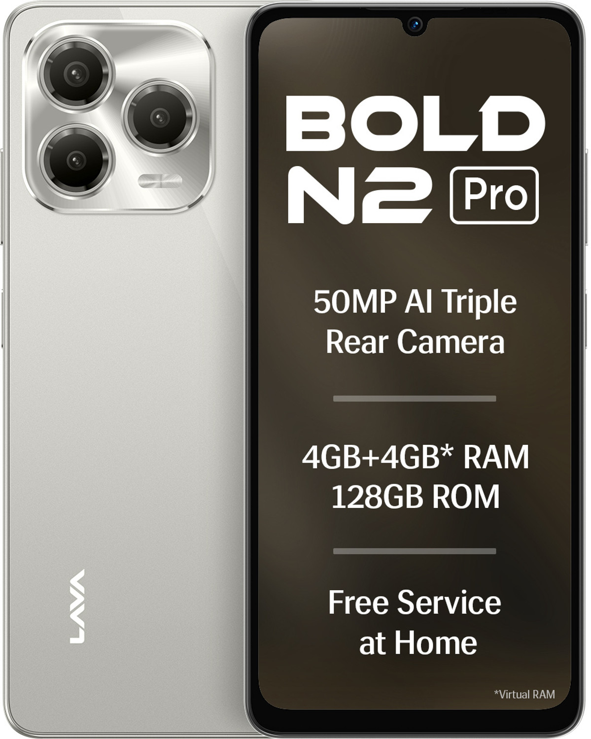Image of LAVA Bold N2 Pro (Aurora Gold, 128 GB)