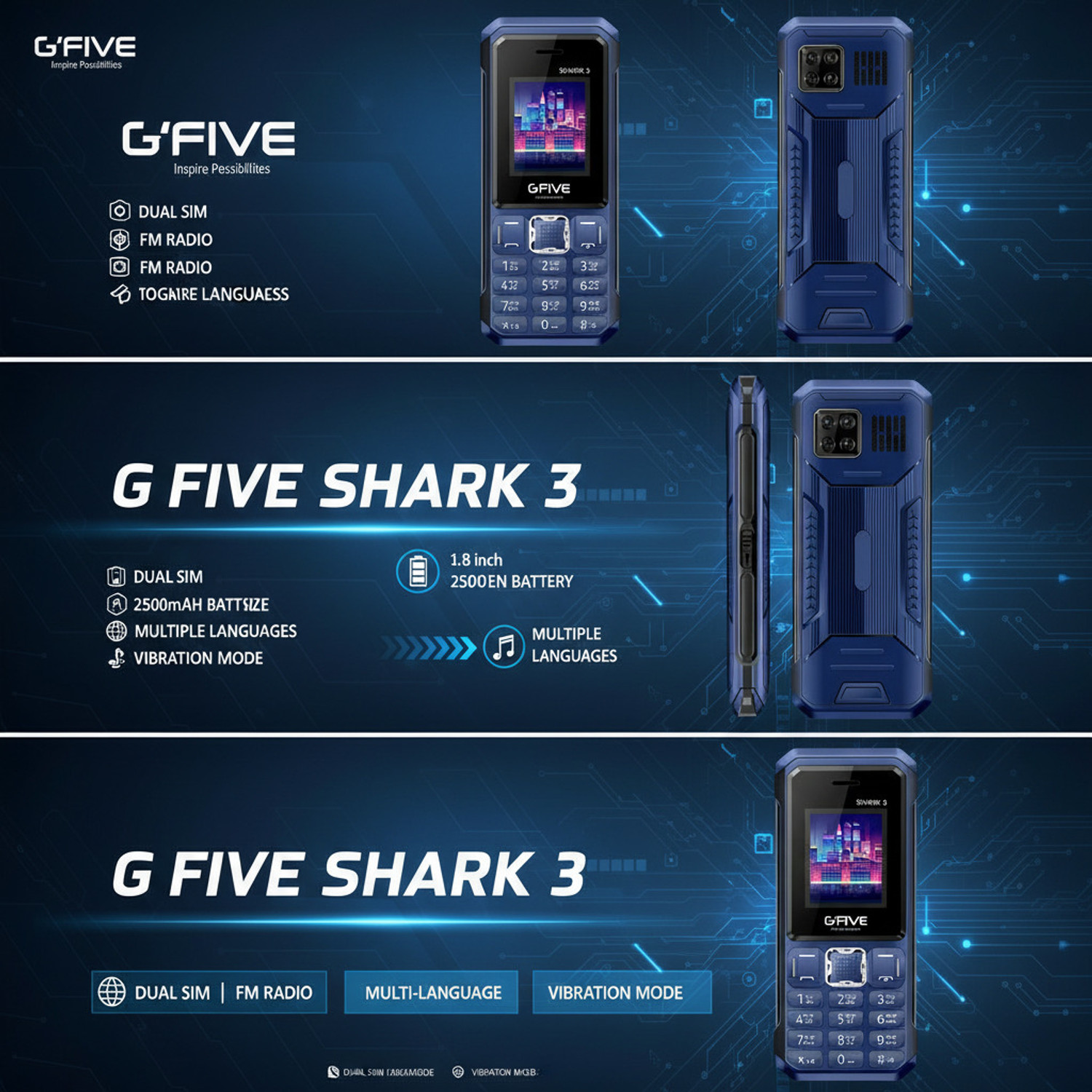 Image of G'Five SHARK 3