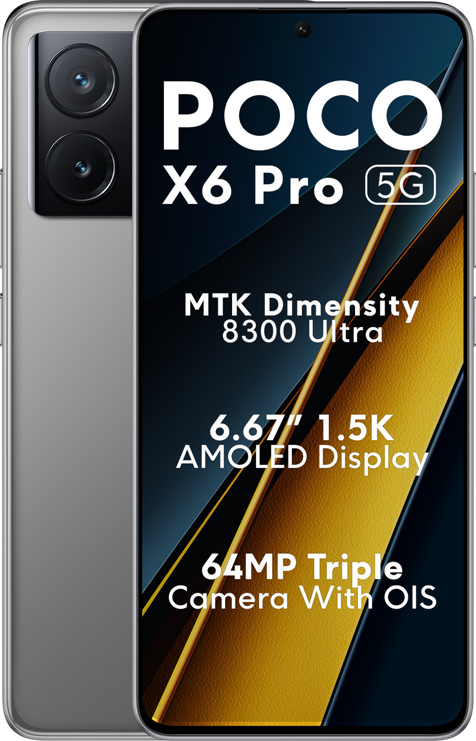 Image of POCO X6 Pro 5G (Racing Grey, 512 GB)
