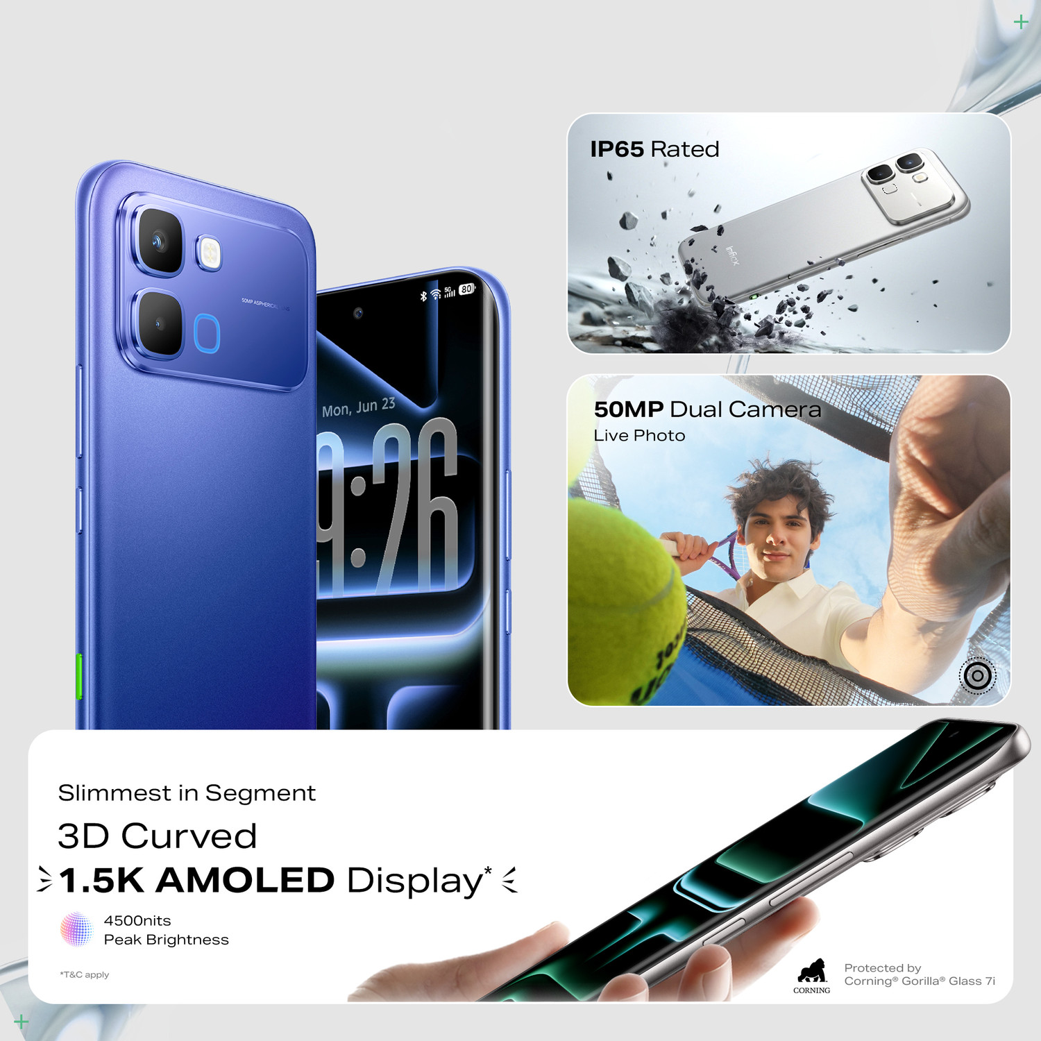 Image of Infinix Note edge (Stellar Blue, 256 GB)