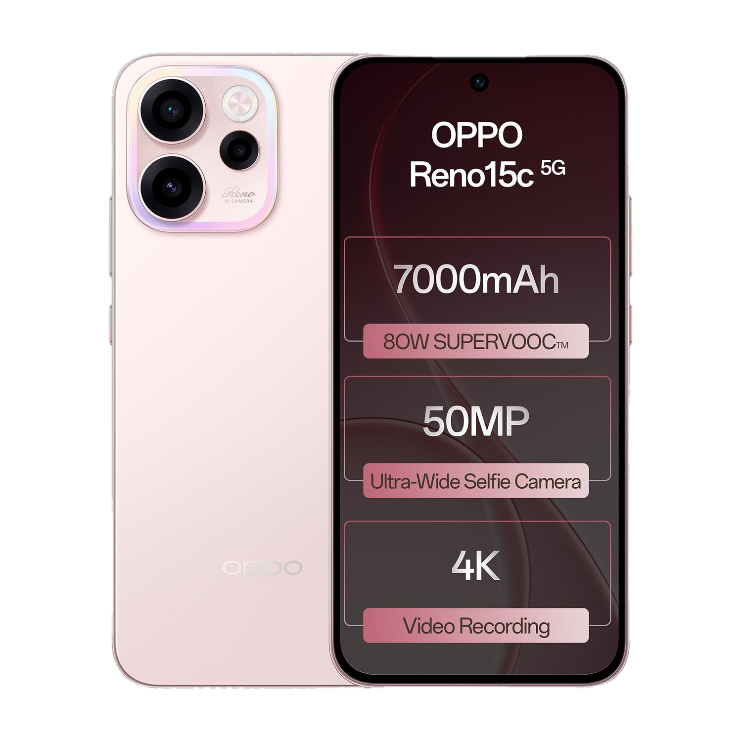 OPPO Reno15c 5G 256GB Afterglow Pink