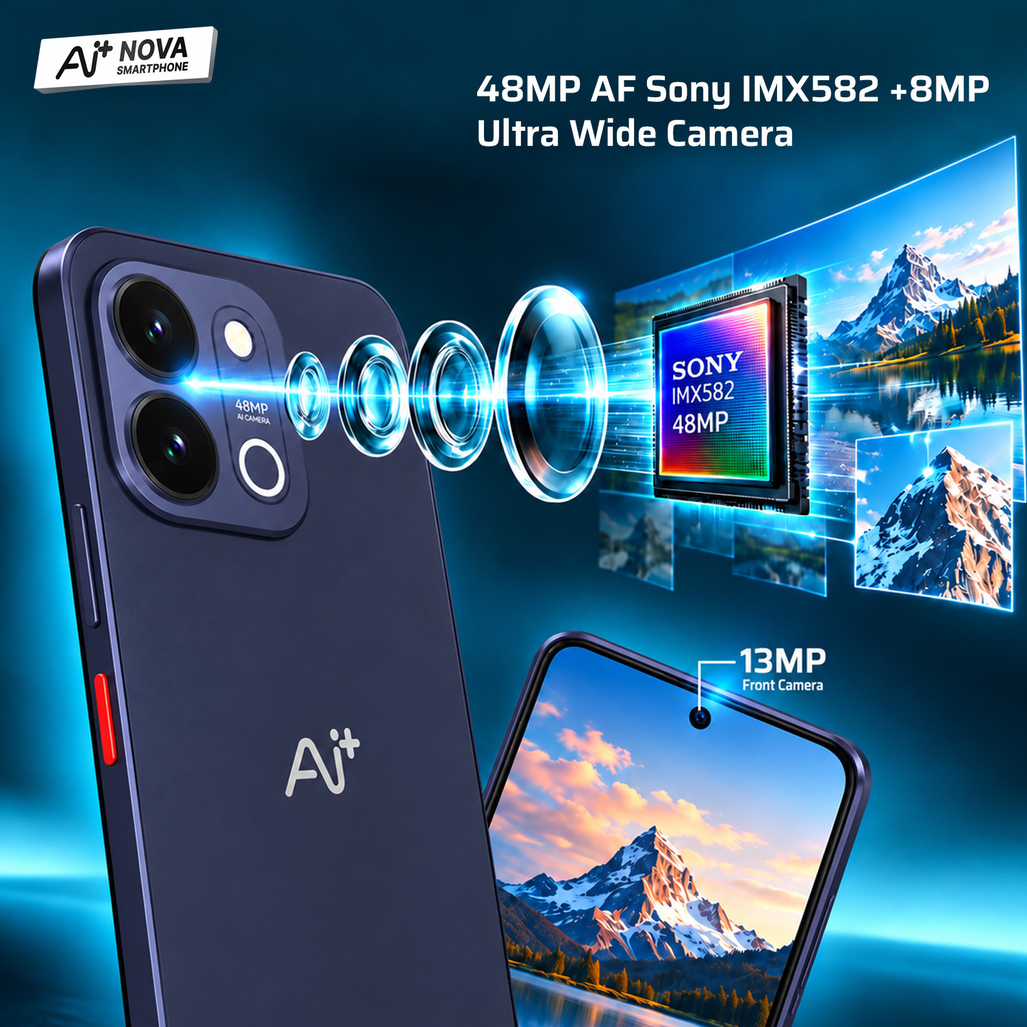 Image of Ai+ Nova 2 Power 5G (Midnight Black, 128 GB)