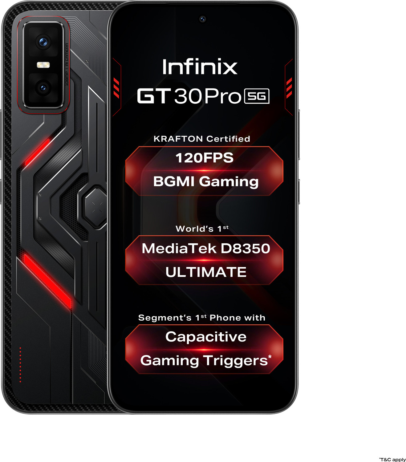 Image of Infinix GT 30 Pro 5G+ (Dark Flare, 256 GB)