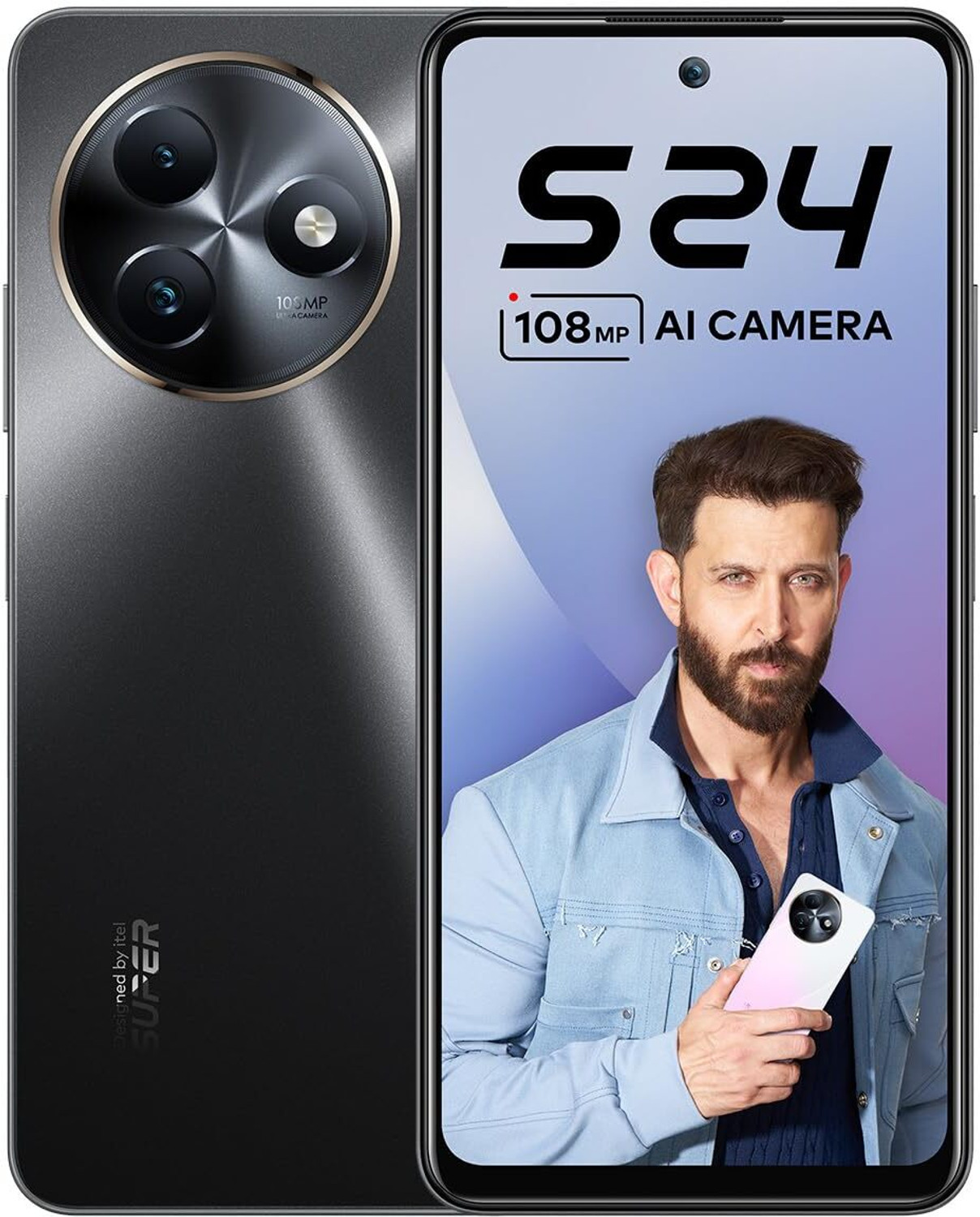 Image of itel S24 (Starry Black, 128 GB)