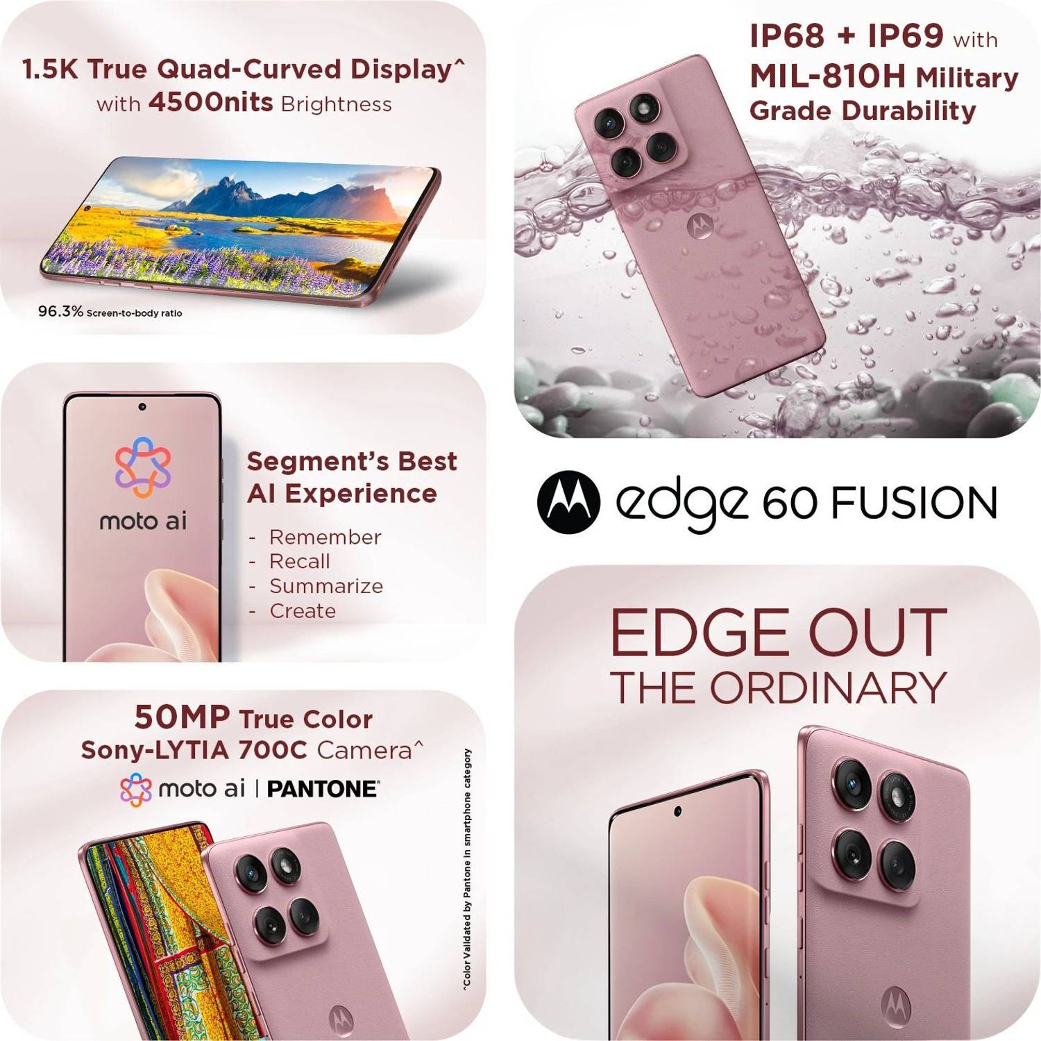 MOTOROLA Edge 60 Fusion 5G (256 GB, Zephyr) - Image 3