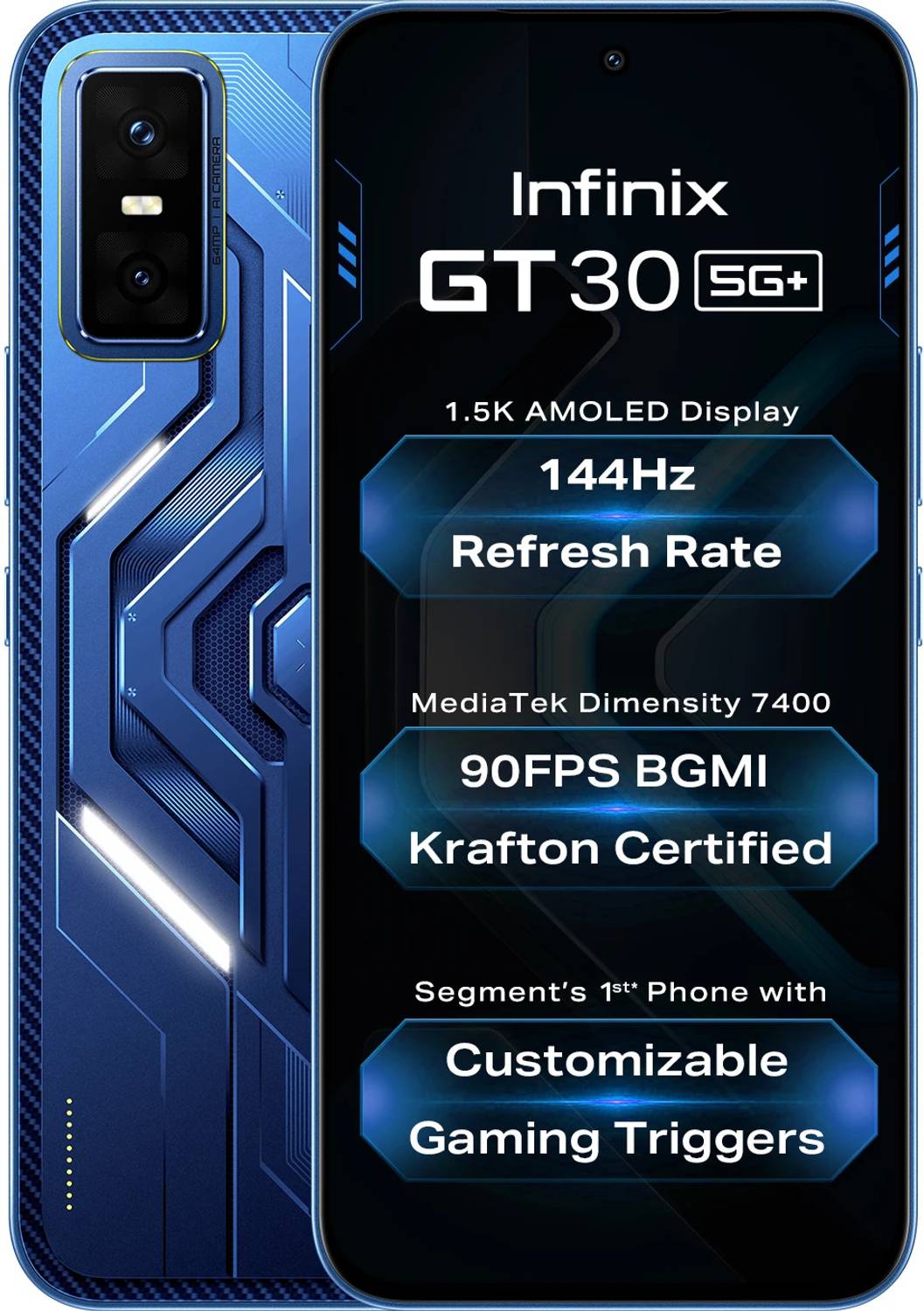 Infinix GT 30 5G+ Cyber Blue 128 (Cyber Blue, 128 GB) (8 GB RAM)