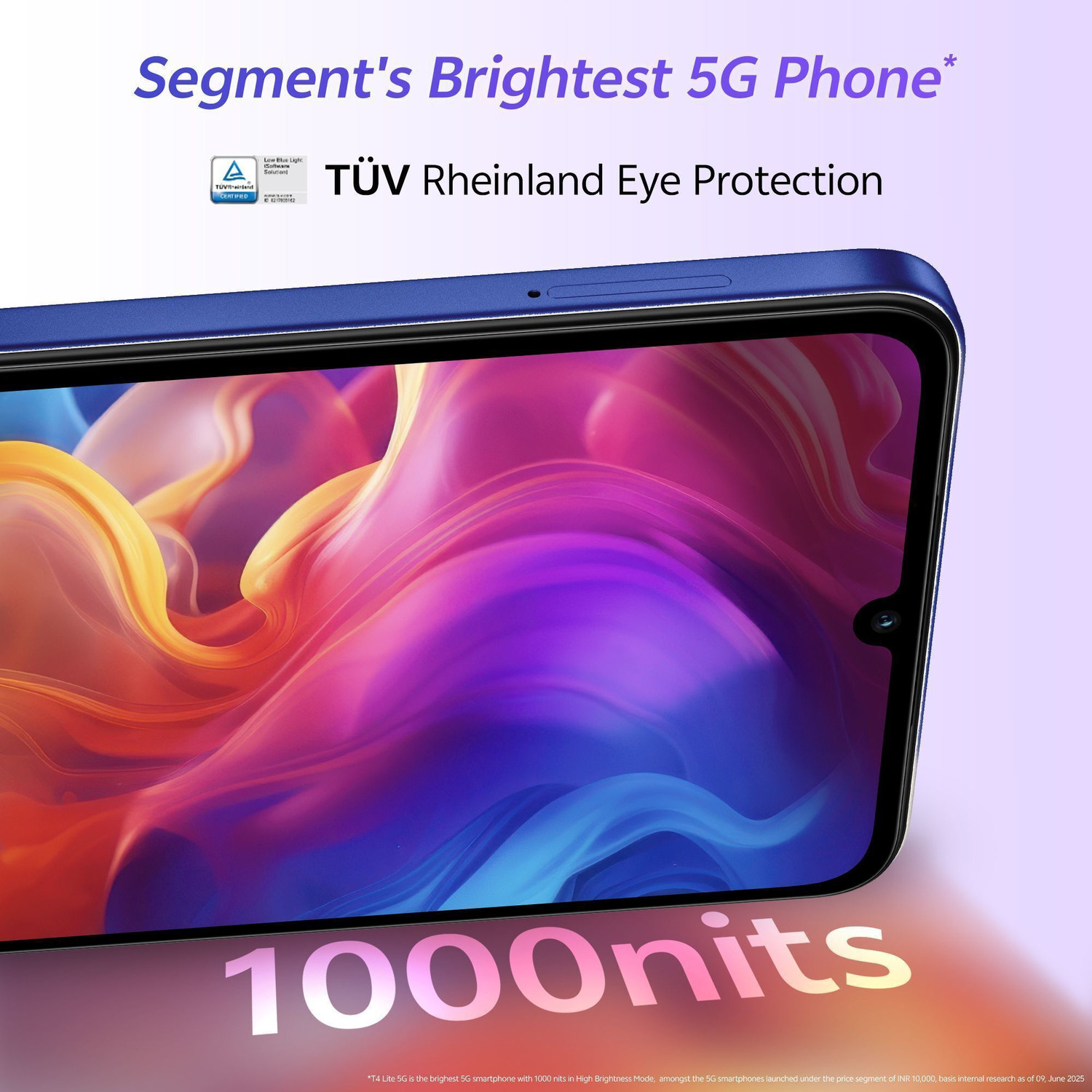 Image of vivo T4 Lite 5G Charger in the Box (Prism Blue, 128 GB)
