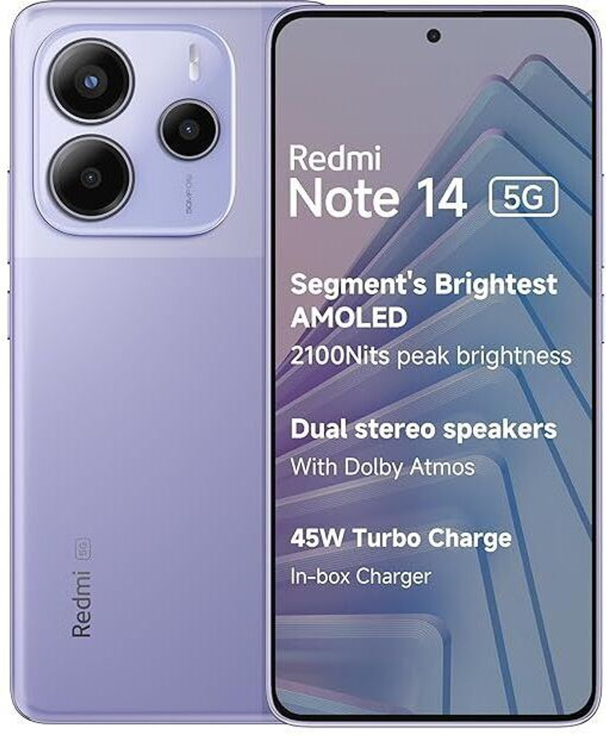 Image of REDMI Note 14 5G (Phantom Purple, 128 GB)