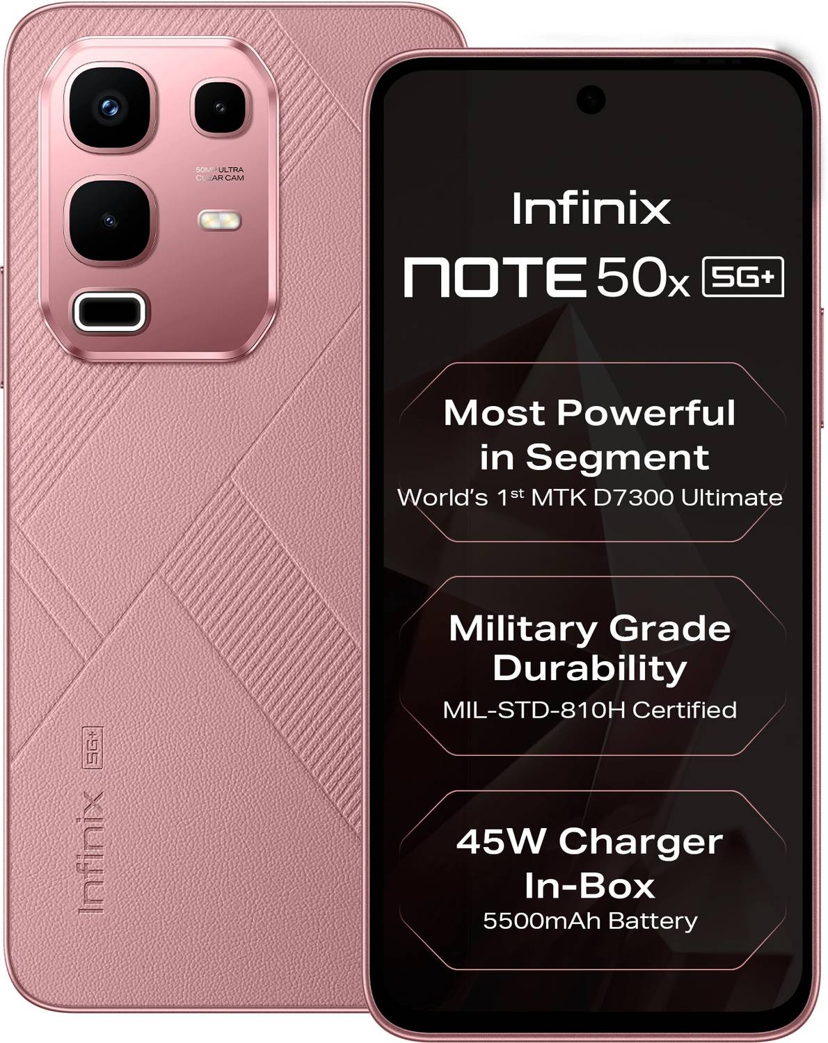 Infinix Note 50x 5G+ 45W Charger In the Box & AI (Sunset Spice Pi