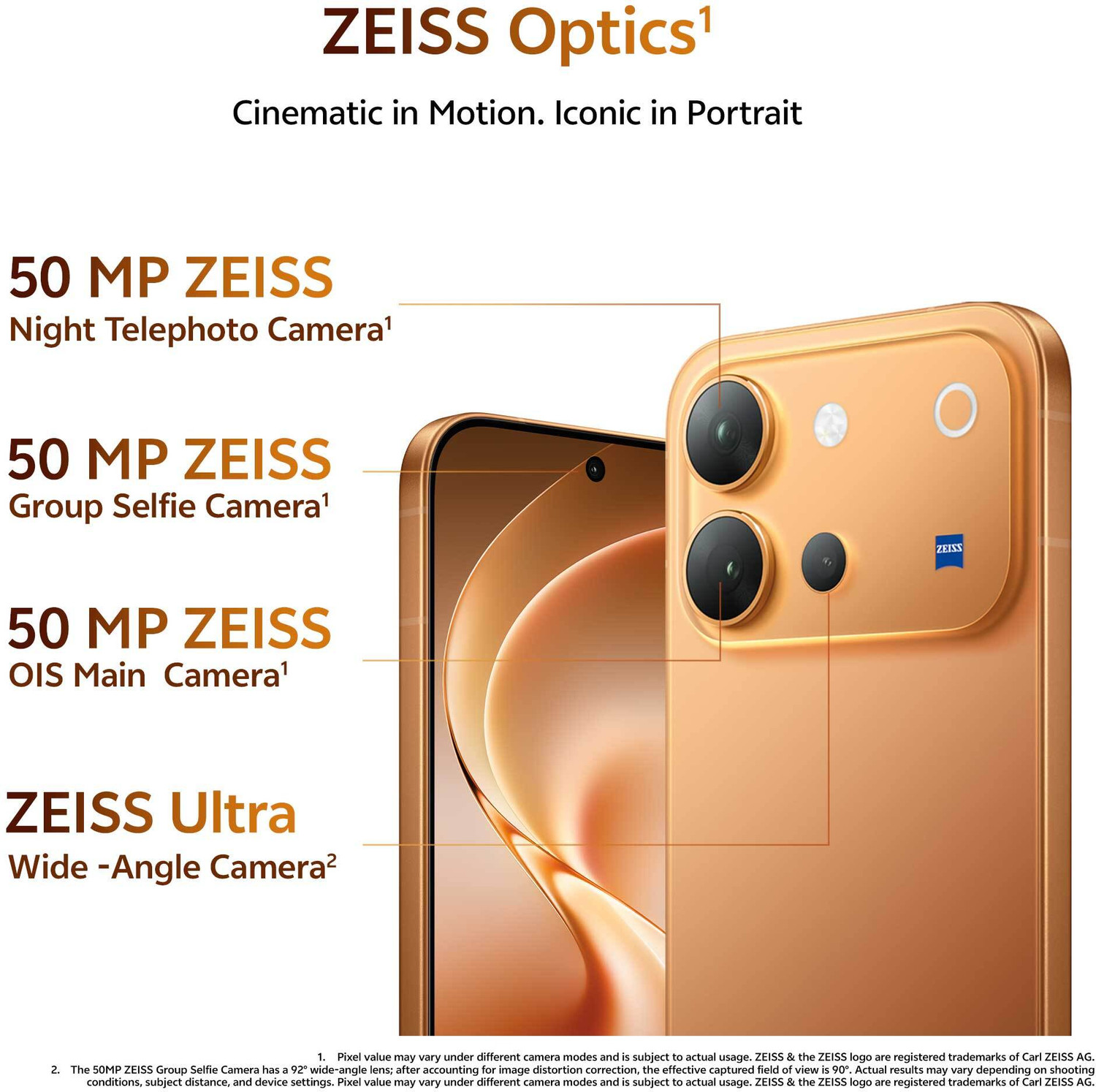 Image of vivo V80 (Sunrise Anthem, 128 GB)