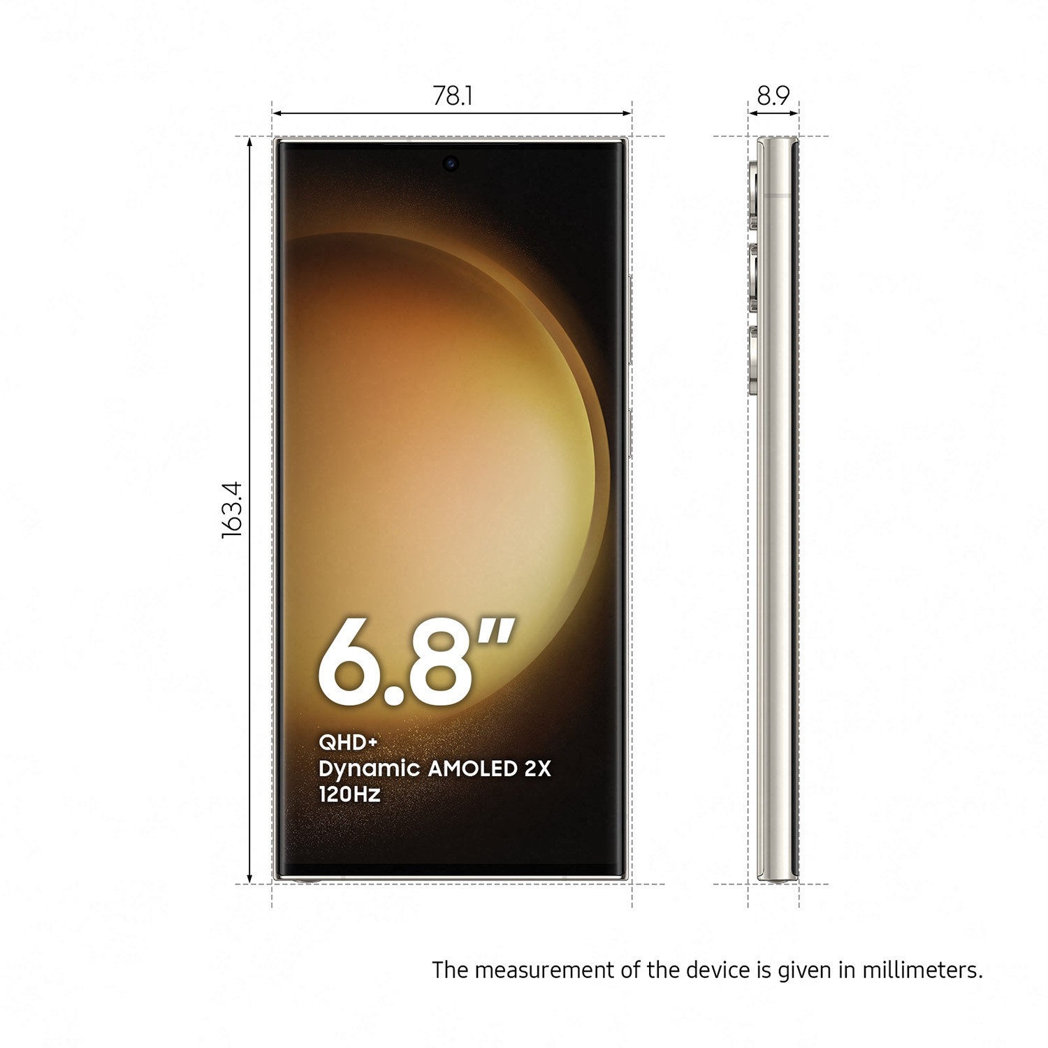 Image of Samsung Galaxy S23 Ultra 5G (Cream, 512 GB)