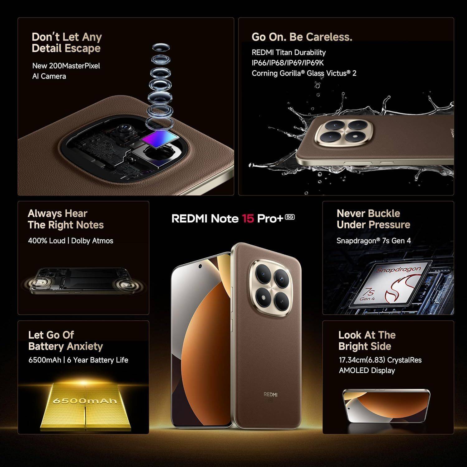 Redmi Note 15 Pro + 5G 512GB Coffee Mocha - Image 3