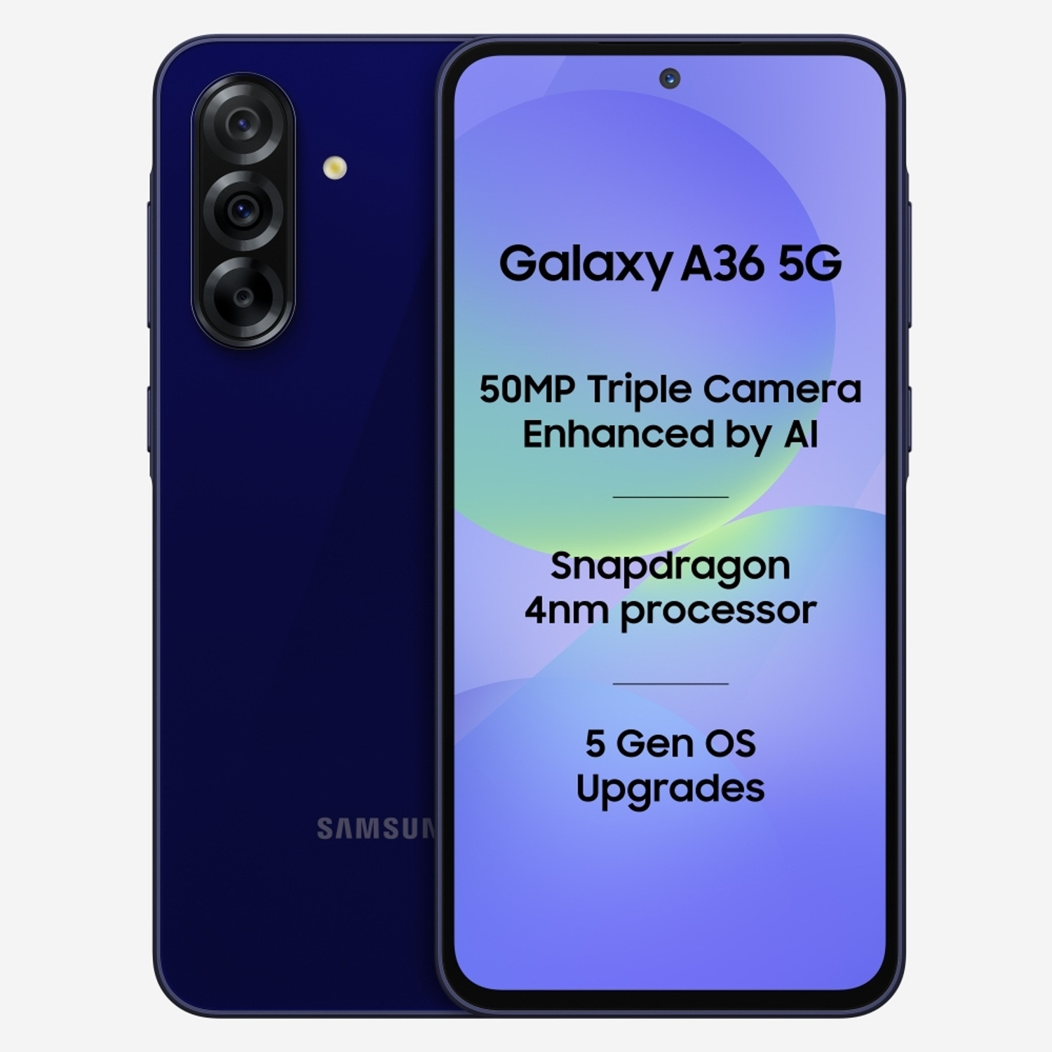 Image of Samsung A36 5G (Dark Blue, 128 GB)