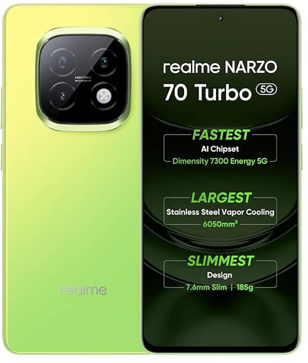 realme 70 TURBO 5G (Turbo Green, 128 GB)