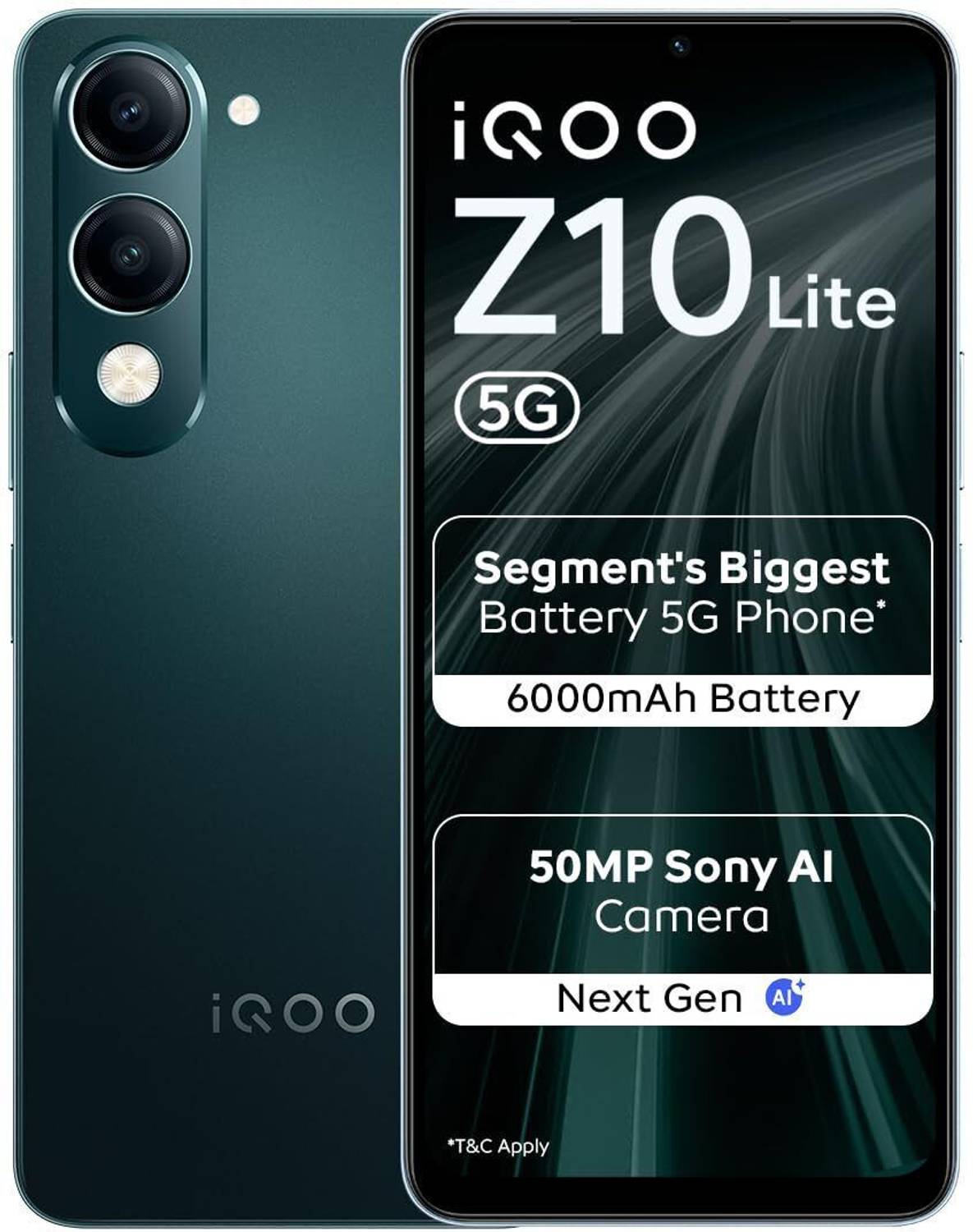 IQOO Z10 Lite 5G (Cyber Green, 64 GB) (4 GB RAM)
