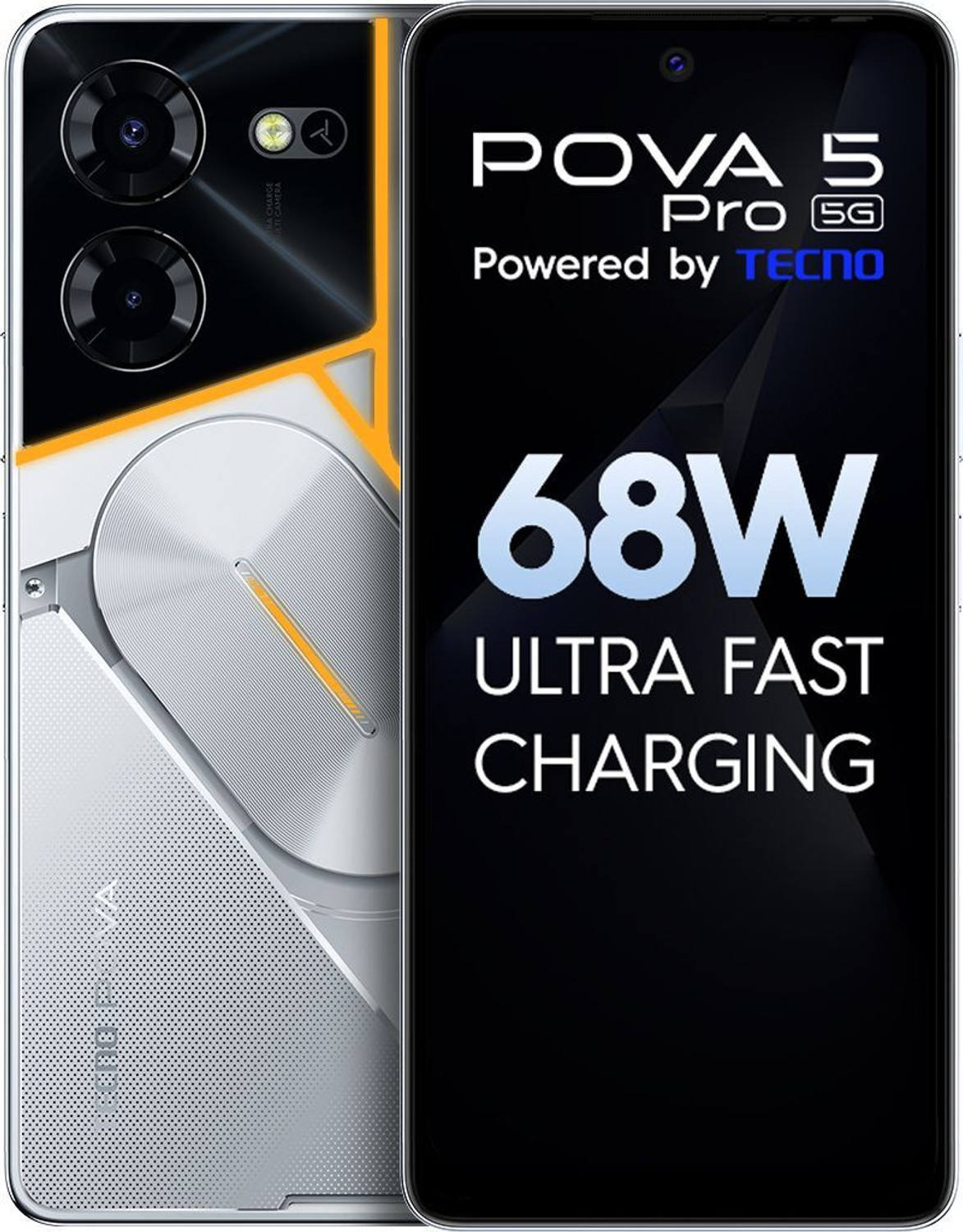 Image of Tecno Pova 5 Pro 5G (Silver Fantasy, 128 GB)