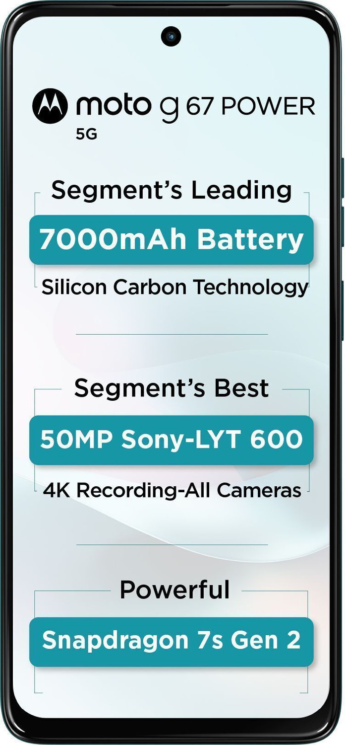 Image of MOTOROLA g67 power 5G (Pantone BLUE CURACAO, 256 GB)