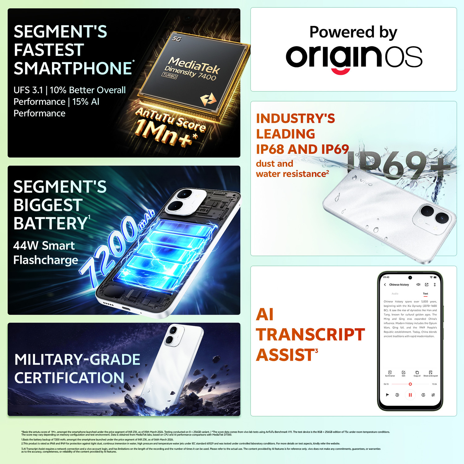 Image of vivo T5x 5G (Star Silver, 256 GB)