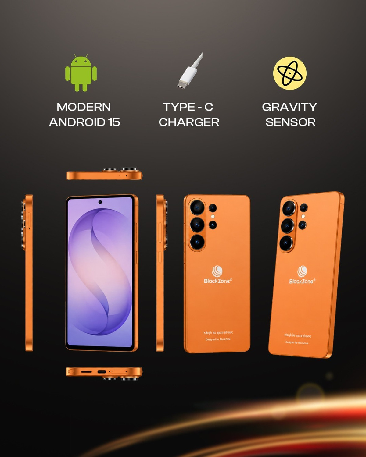 Image of BlackZone BZ S26 ULTRA (Orange, 64 GB)
